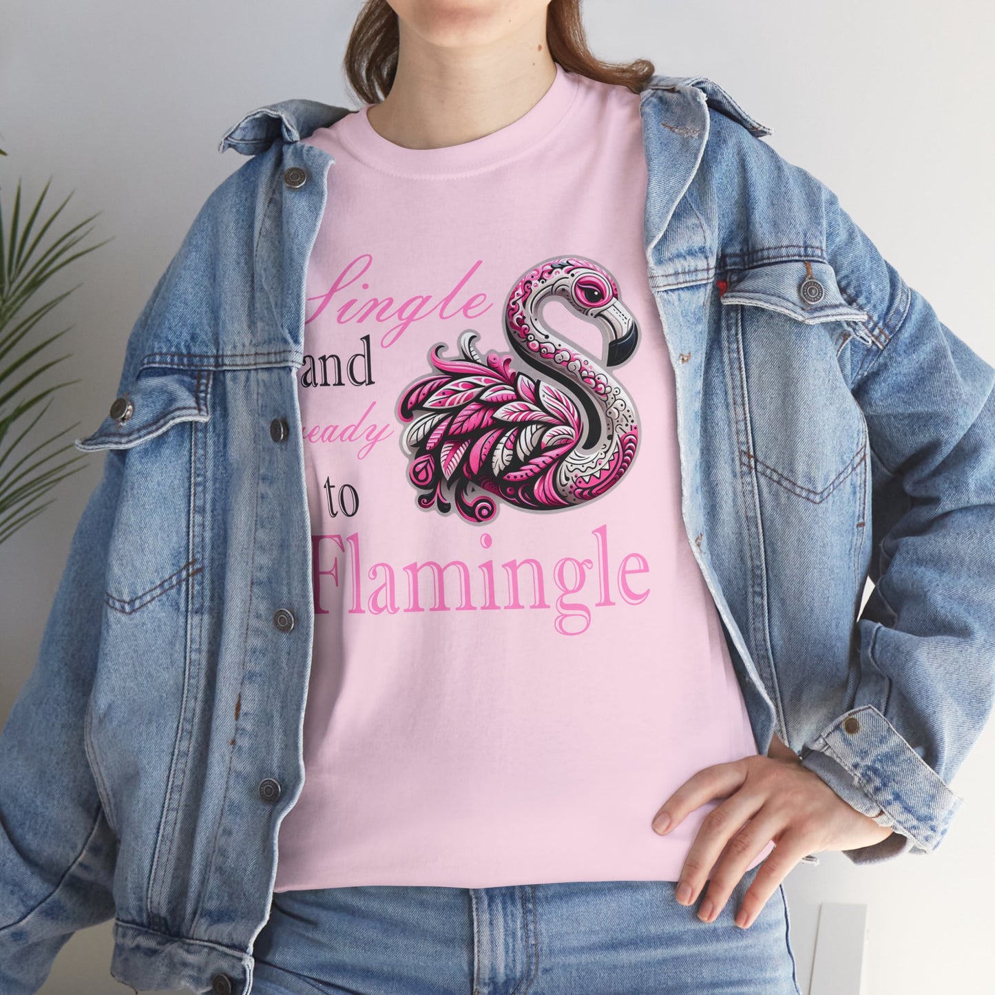 Ready to Flamingle Unisex Heavy Cotton Tee