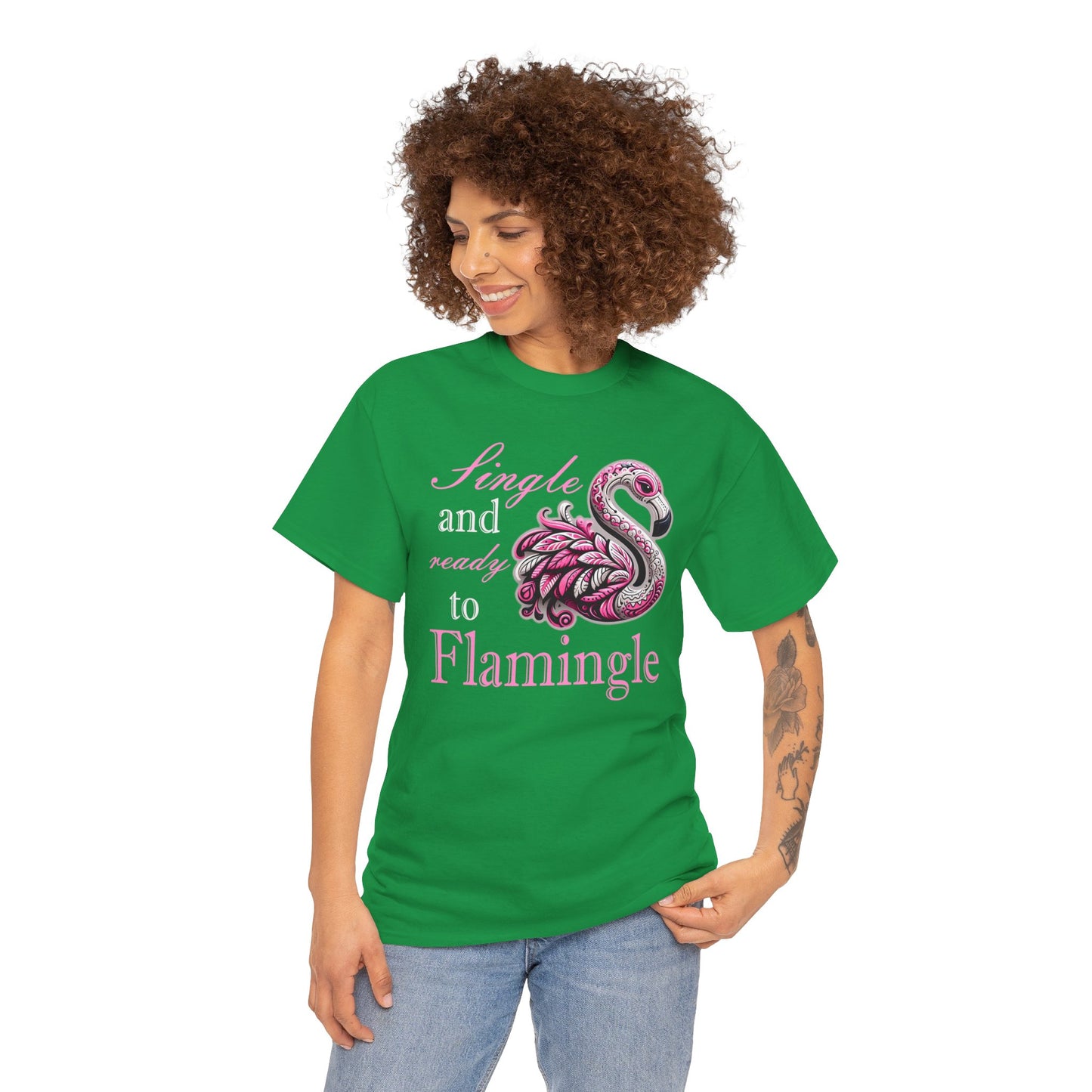 Ready to Flamingle Unisex Heavy Cotton Tee