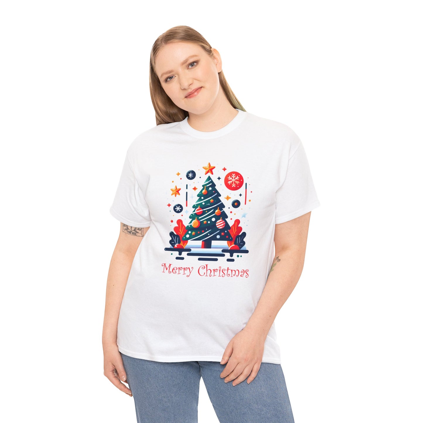 Christmas Tree Unisex Heavy Cotton Tee