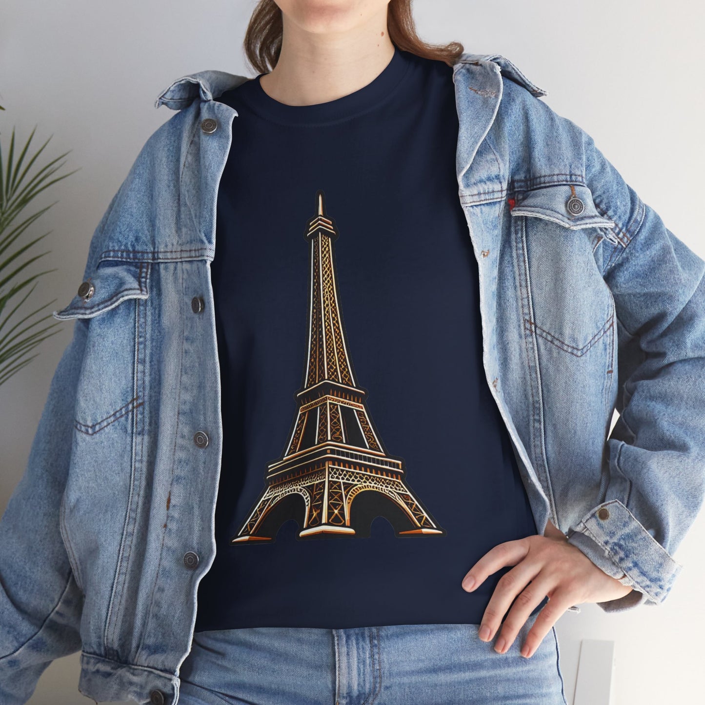 The Eiffel Tower Unisex Heavy Cotton Tee