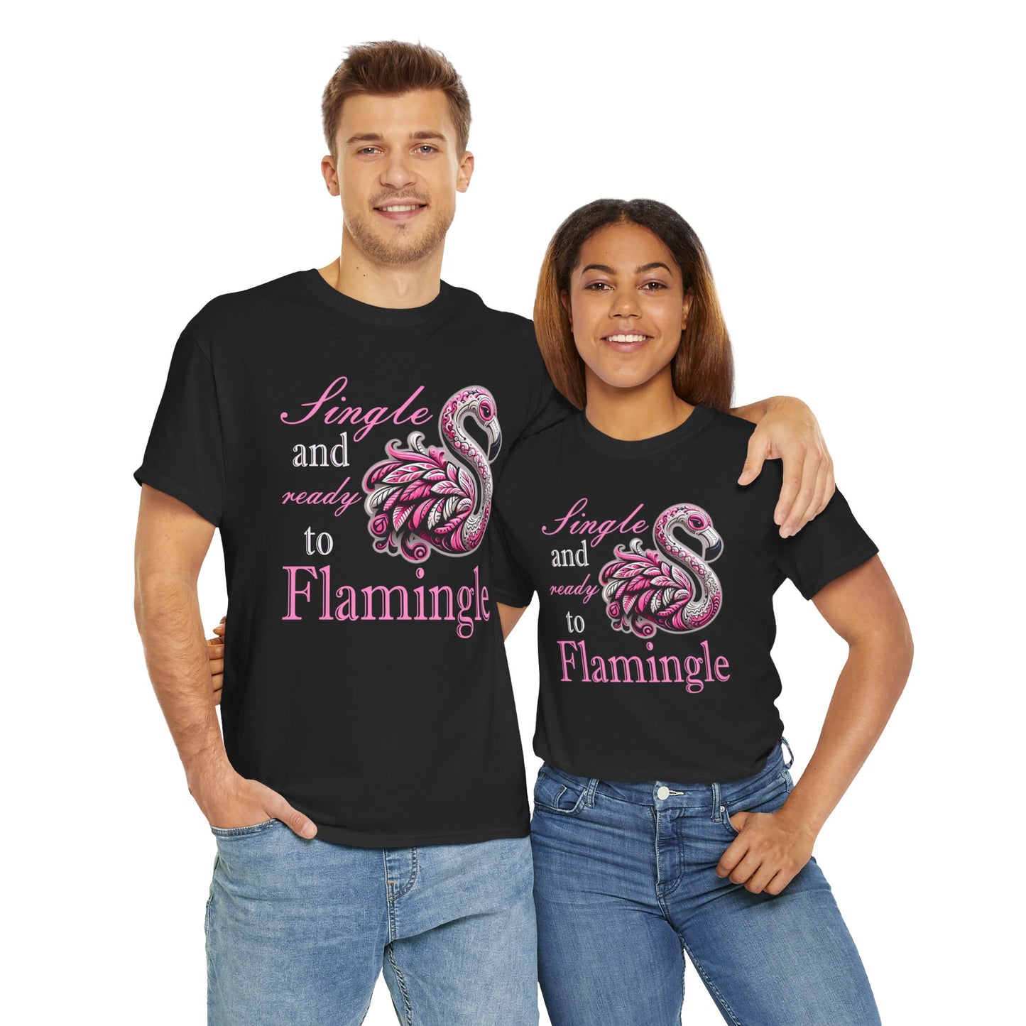 Ready to Flamingle Unisex Heavy Cotton Tee