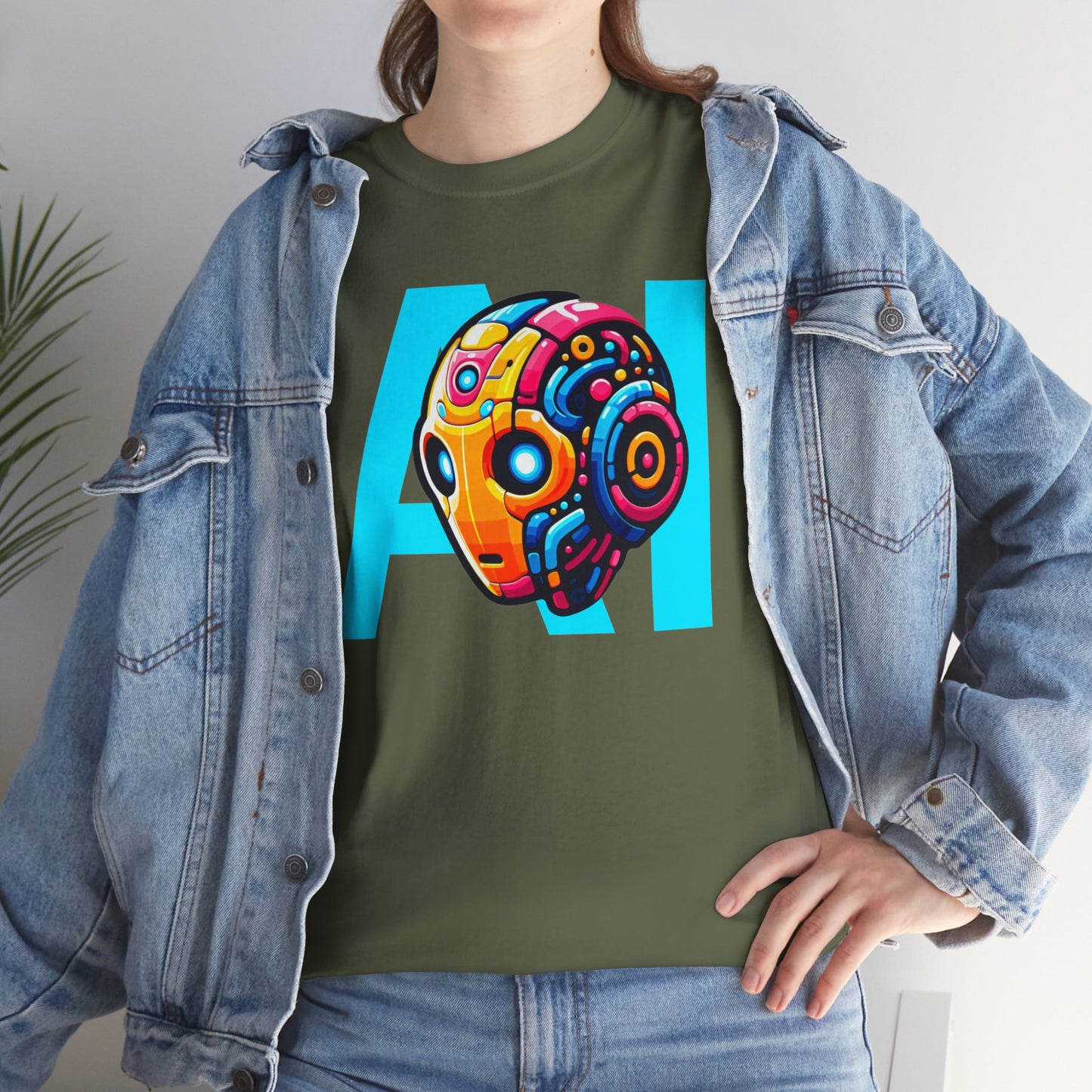 Artificial Intelligence Unisex Heavy Cotton Tee