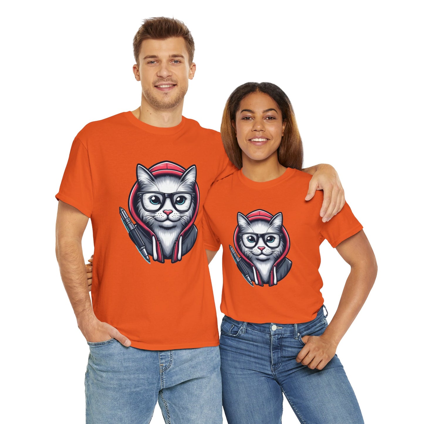 Miau back to school Unisex Heavy Cotton Tee