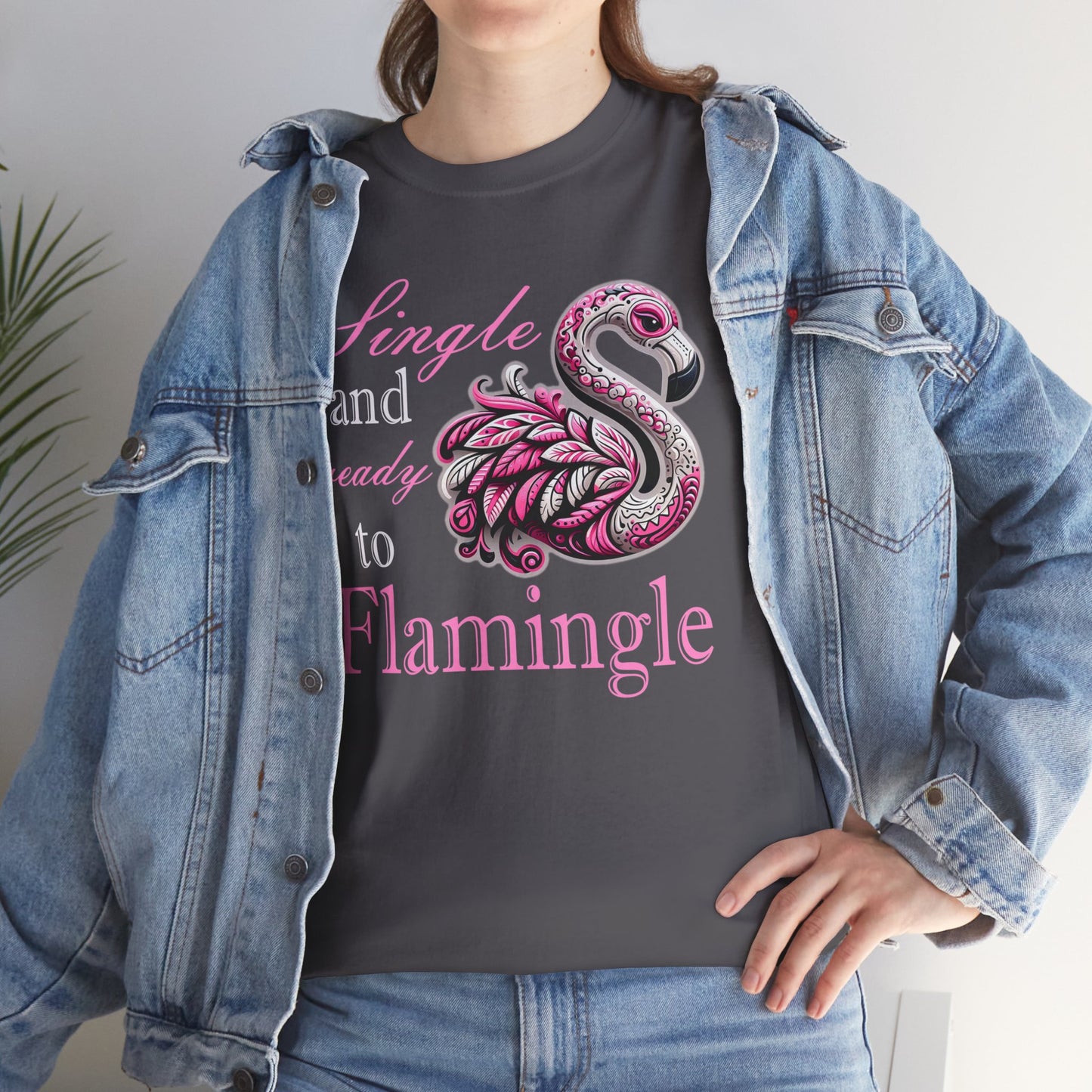 Ready to Flamingle Unisex Heavy Cotton Tee