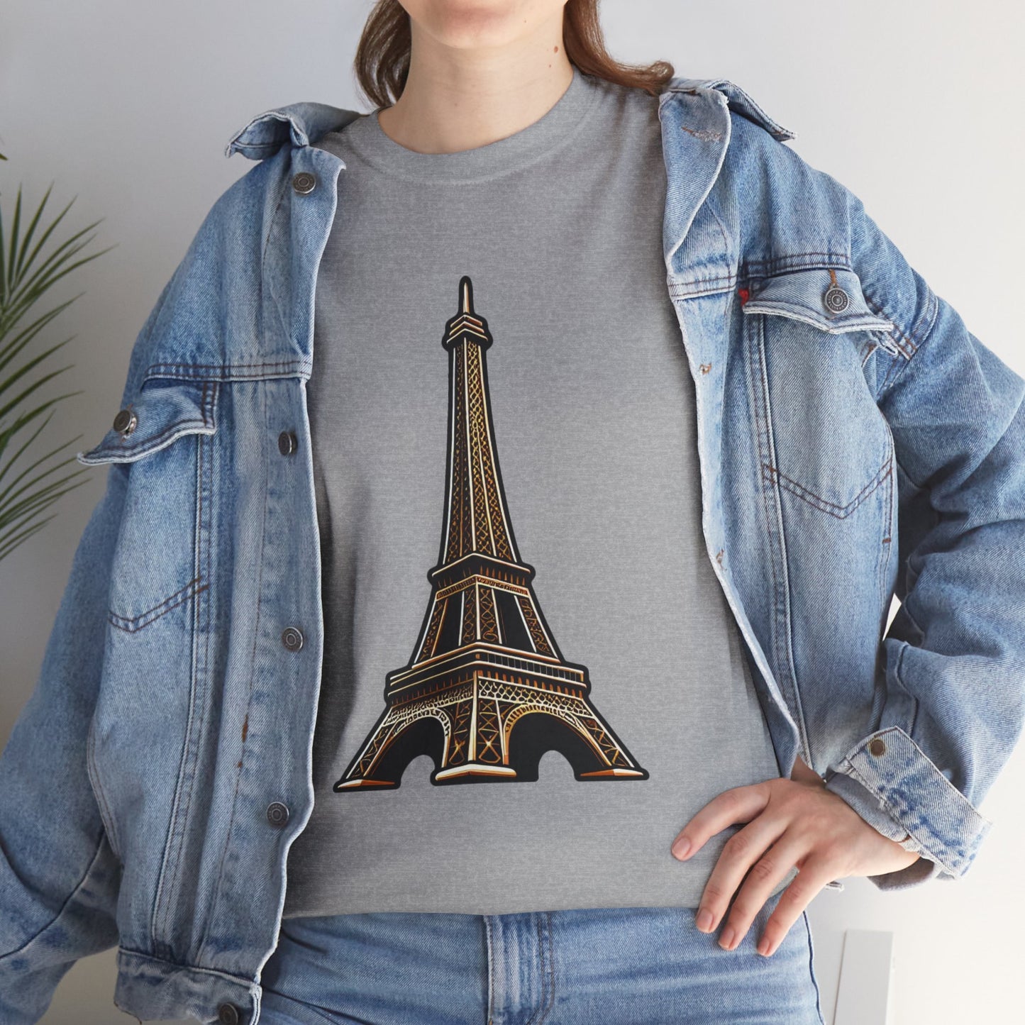The Eiffel Tower Unisex Heavy Cotton Tee