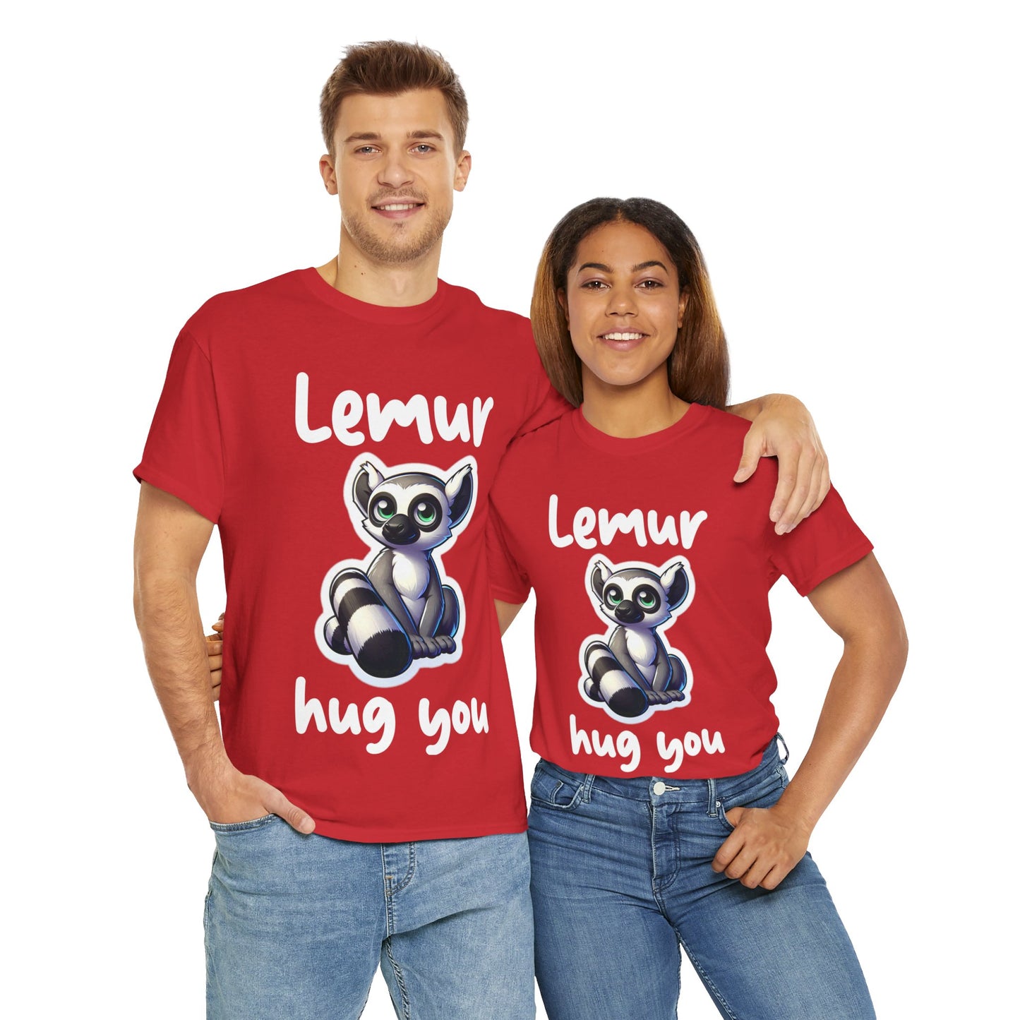 Lemur Hug You Unisex Heavy Cotton Tee
