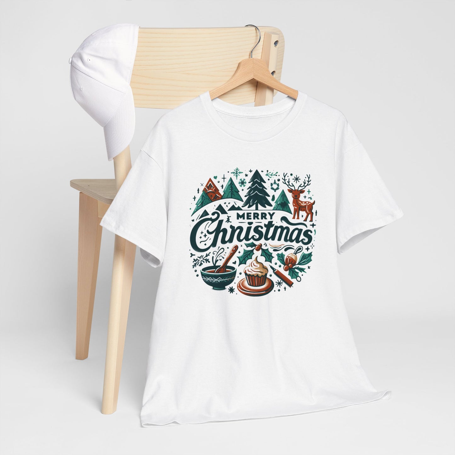 Merry Christmas Unisex Heavy Cotton Tee