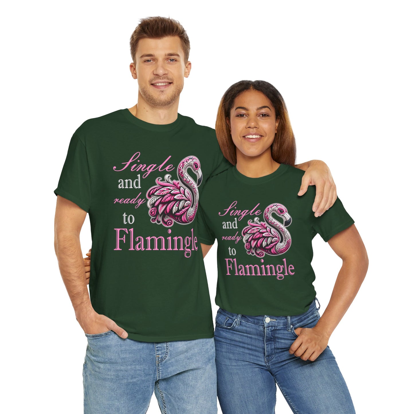 Ready to Flamingle Unisex Heavy Cotton Tee