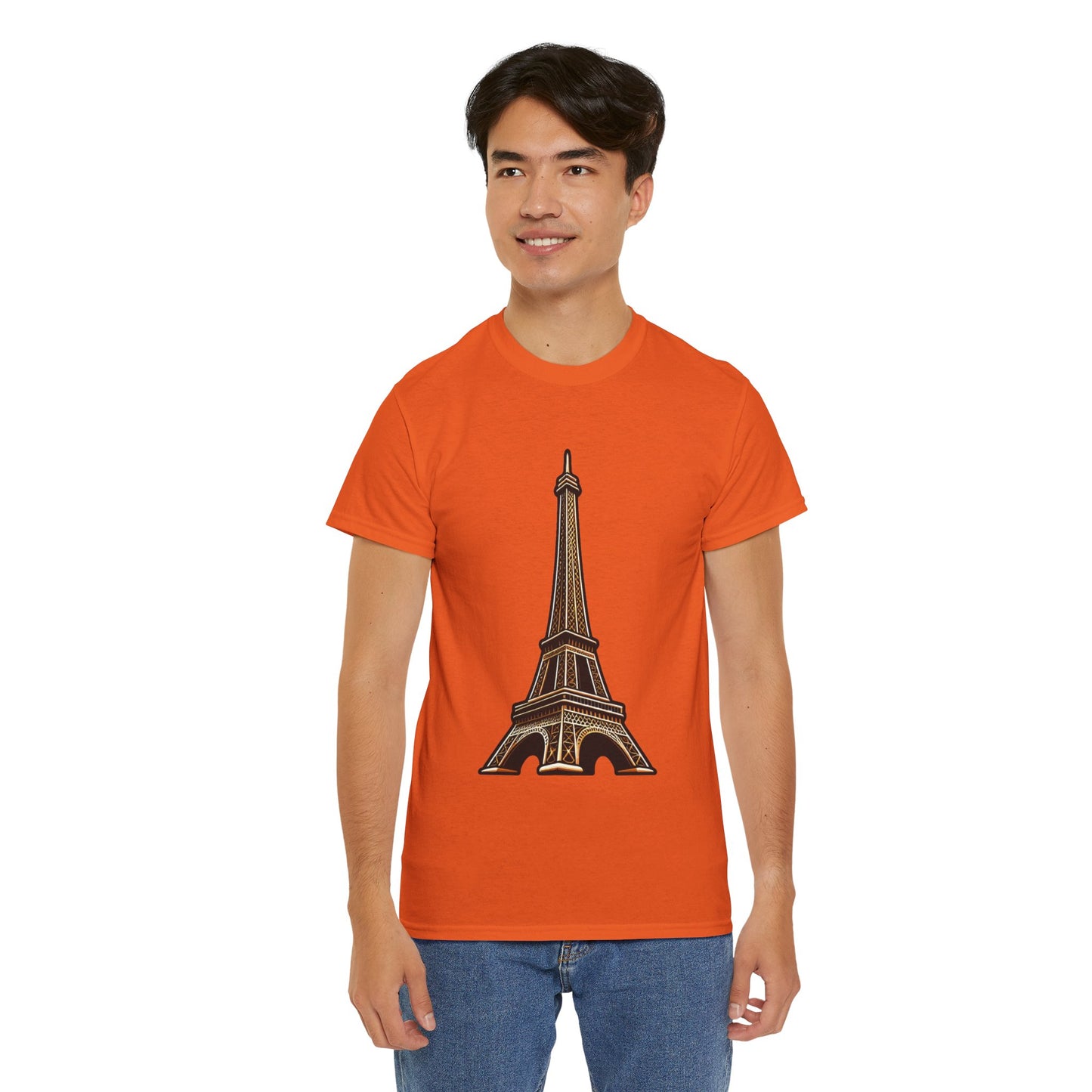 The Eiffel Tower Unisex Heavy Cotton Tee