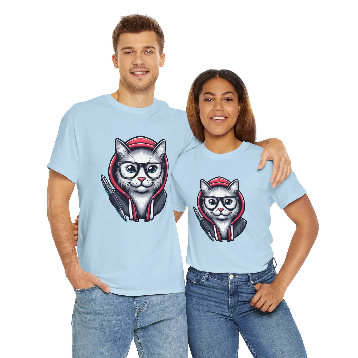 Miau back to school Unisex Heavy Cotton Tee