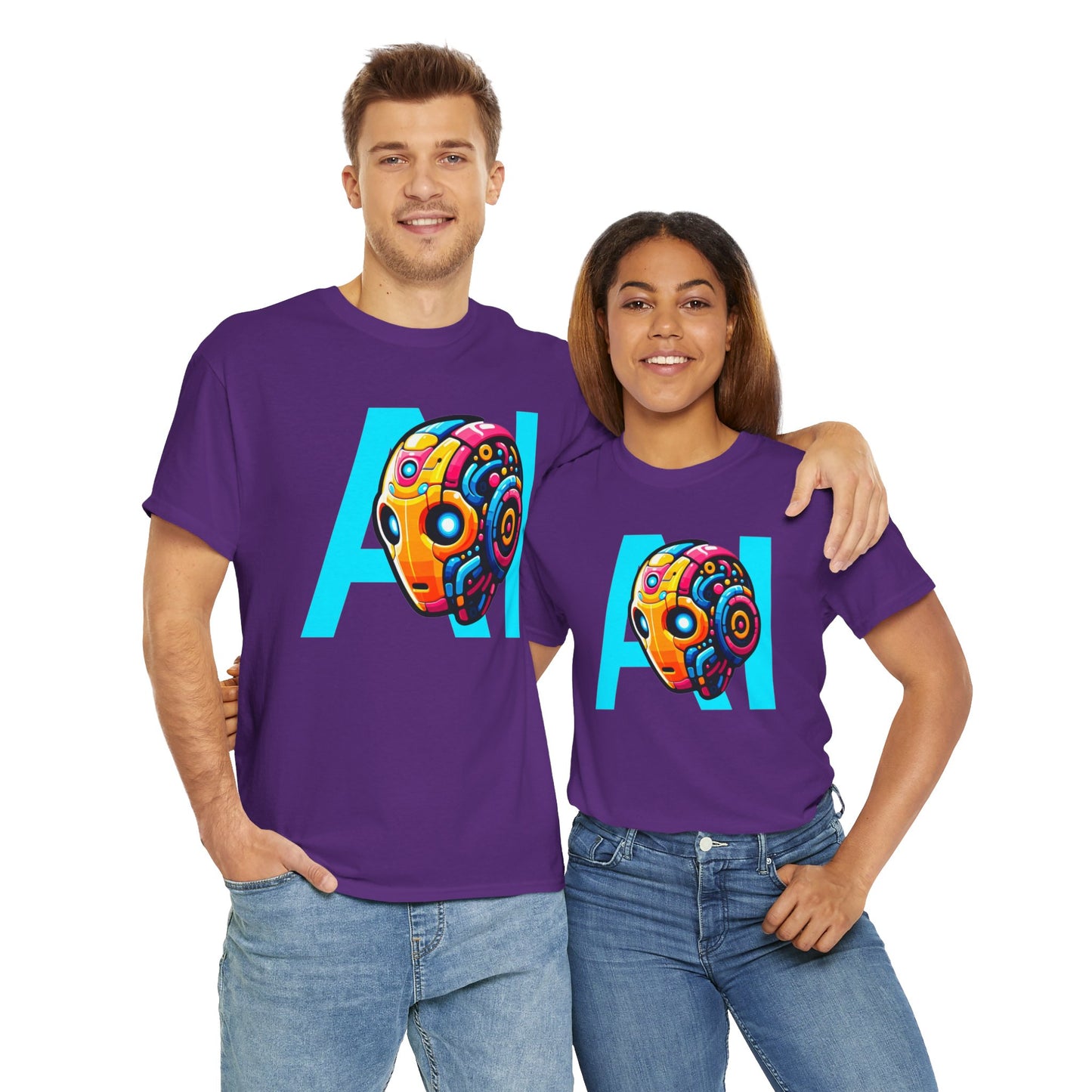 Artificial Intelligence Unisex Heavy Cotton Tee