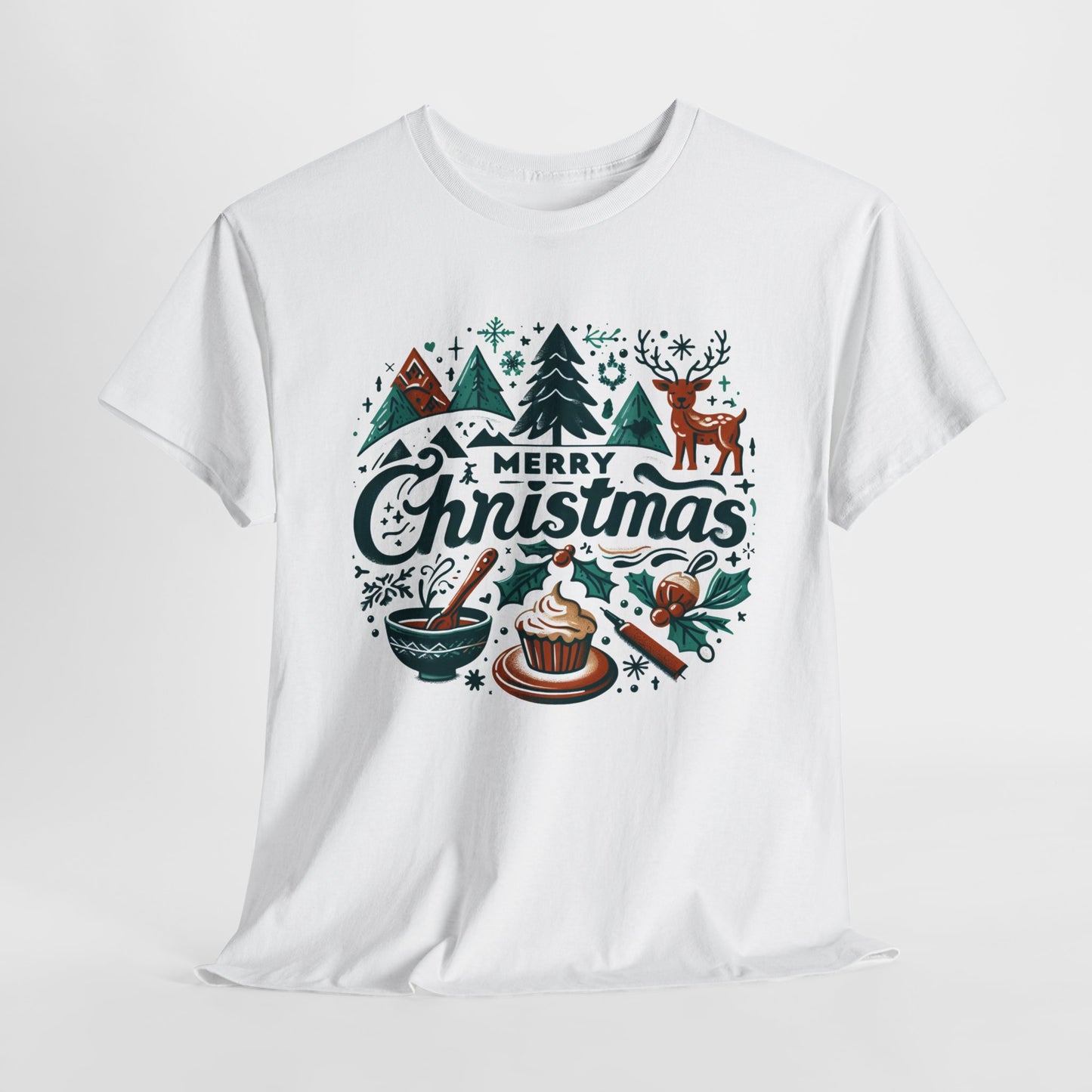 Merry Christmas Unisex Heavy Cotton Tee