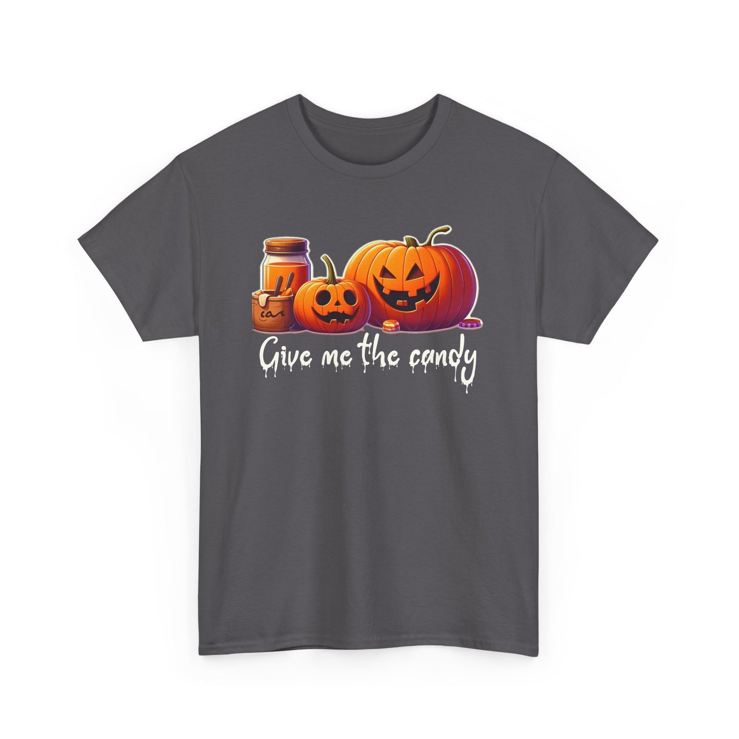 Give me the Candy Halloween Unisex Heavy Cotton Tee