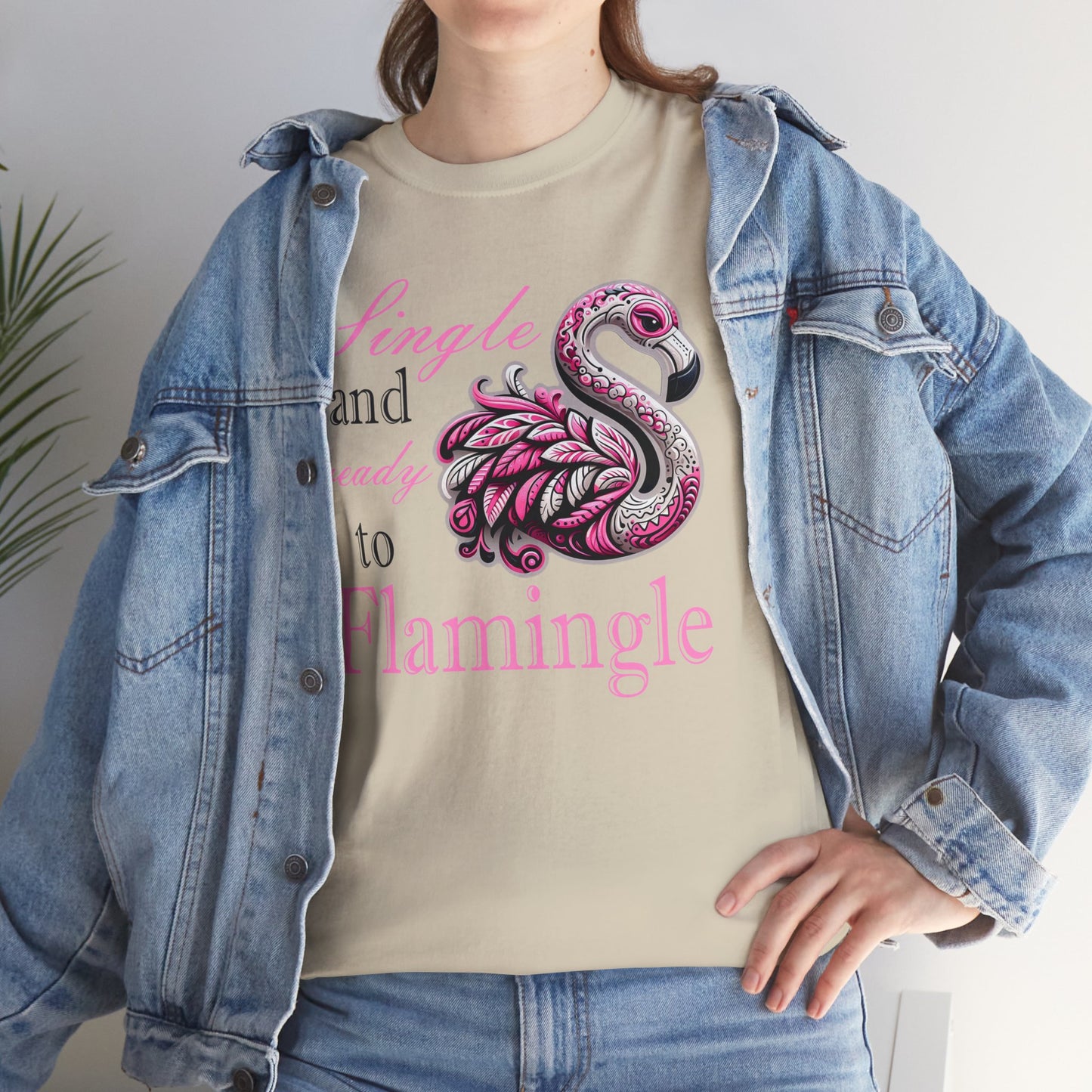 Ready to Flamingle Unisex Heavy Cotton Tee