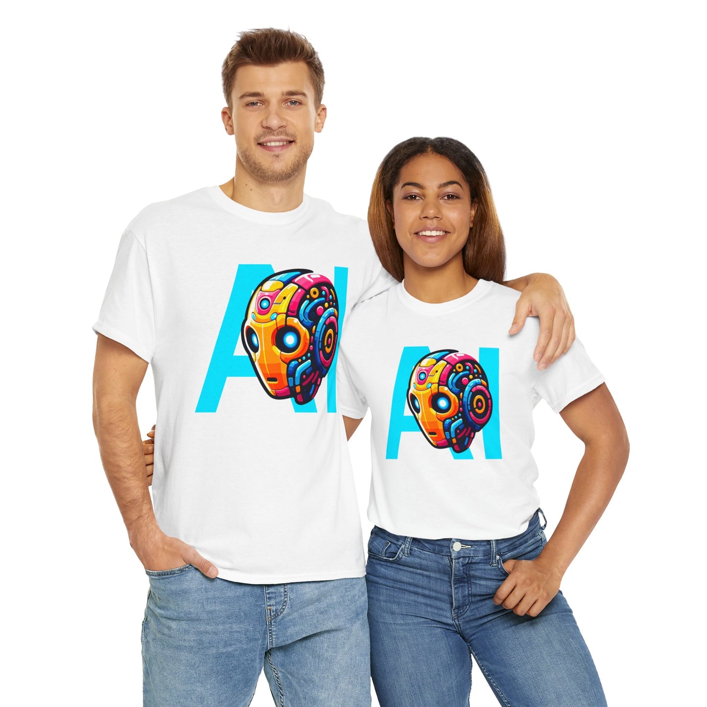 Artificial Intelligence Unisex Heavy Cotton Tee