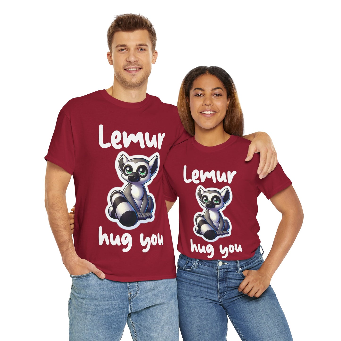 Lemur Hug You Unisex Heavy Cotton Tee