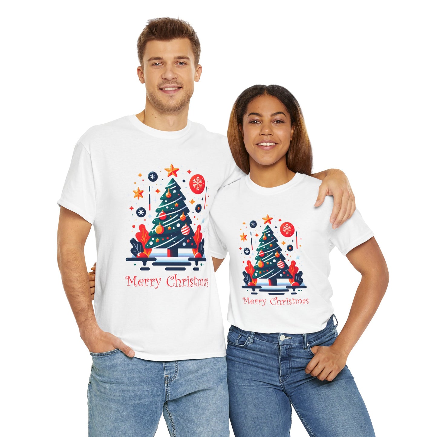 Christmas Tree Unisex Heavy Cotton Tee