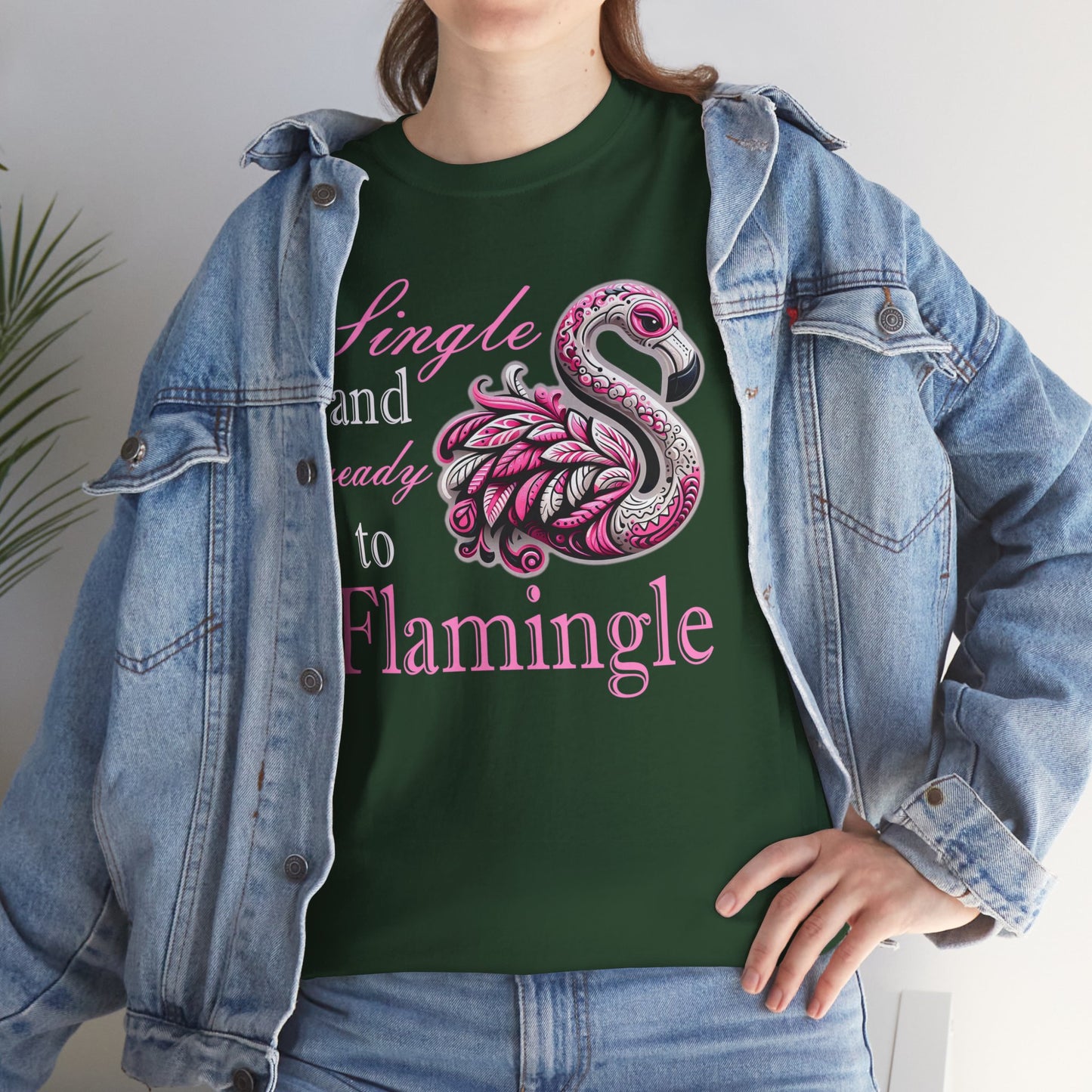 Ready to Flamingle Unisex Heavy Cotton Tee