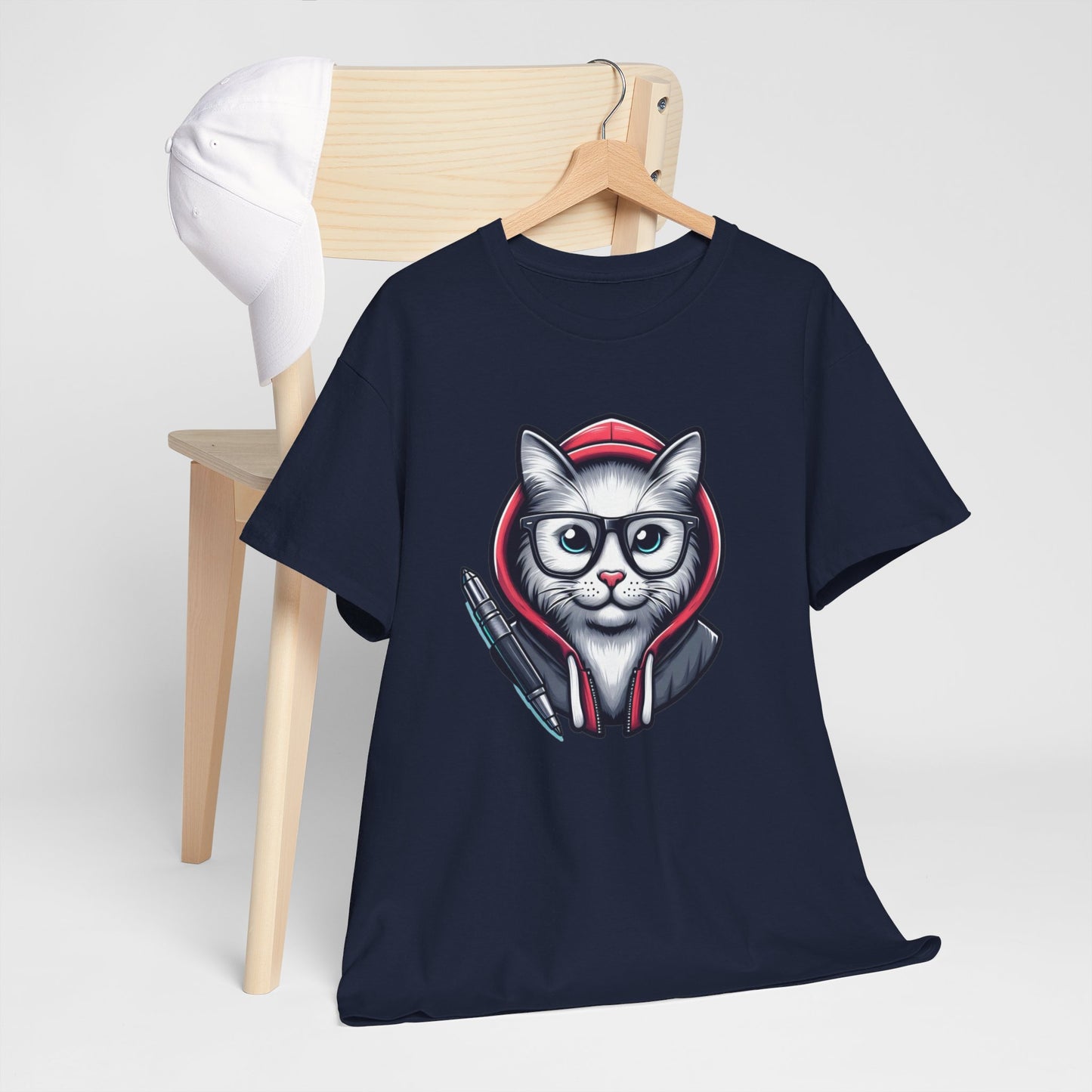 Miau back to school Unisex Heavy Cotton Tee