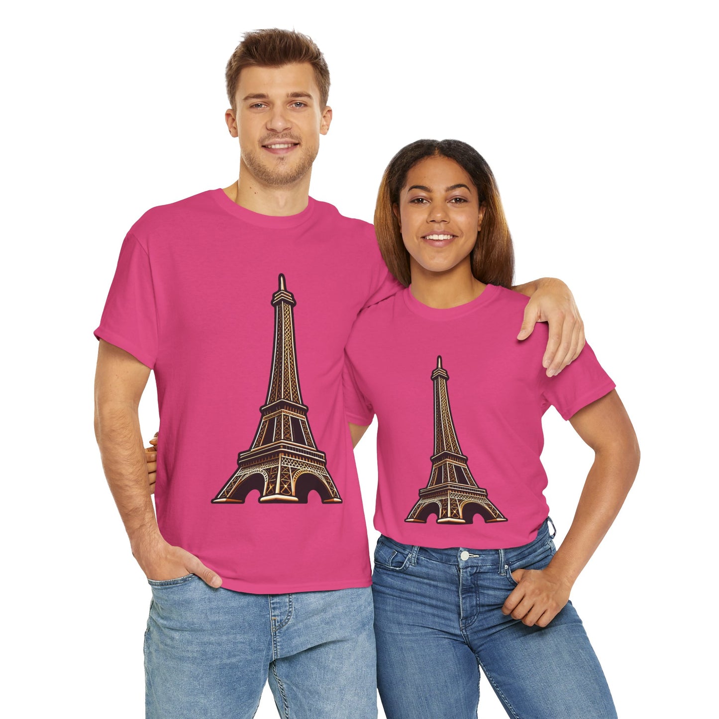 The Eiffel Tower Unisex Heavy Cotton Tee