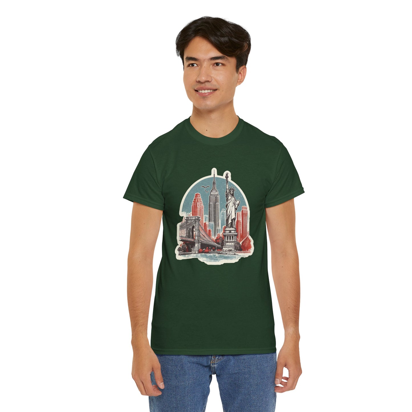 Statue of Liberty Unisex Heavy Cotton Tee
