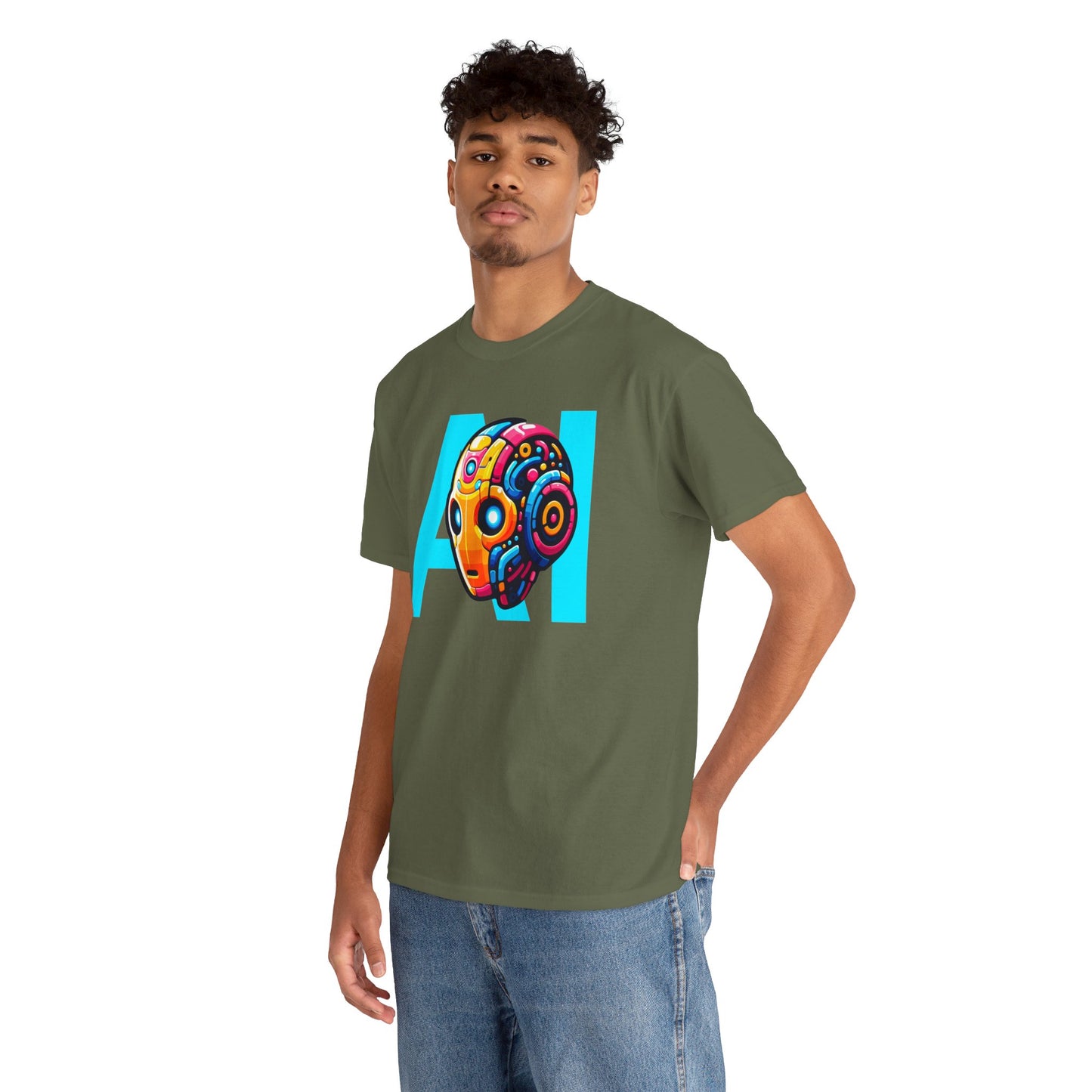 Artificial Intelligence Unisex Heavy Cotton Tee