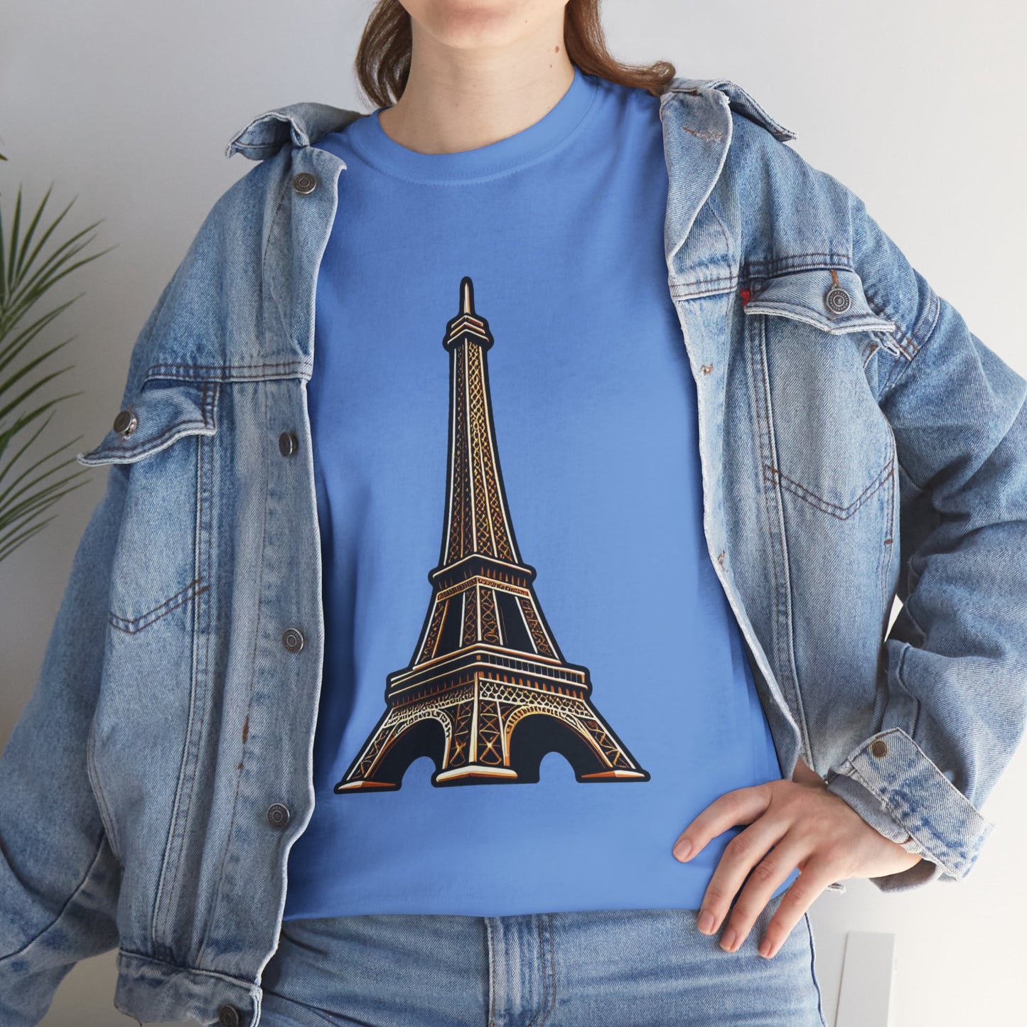 The Eiffel Tower Unisex Heavy Cotton Tee