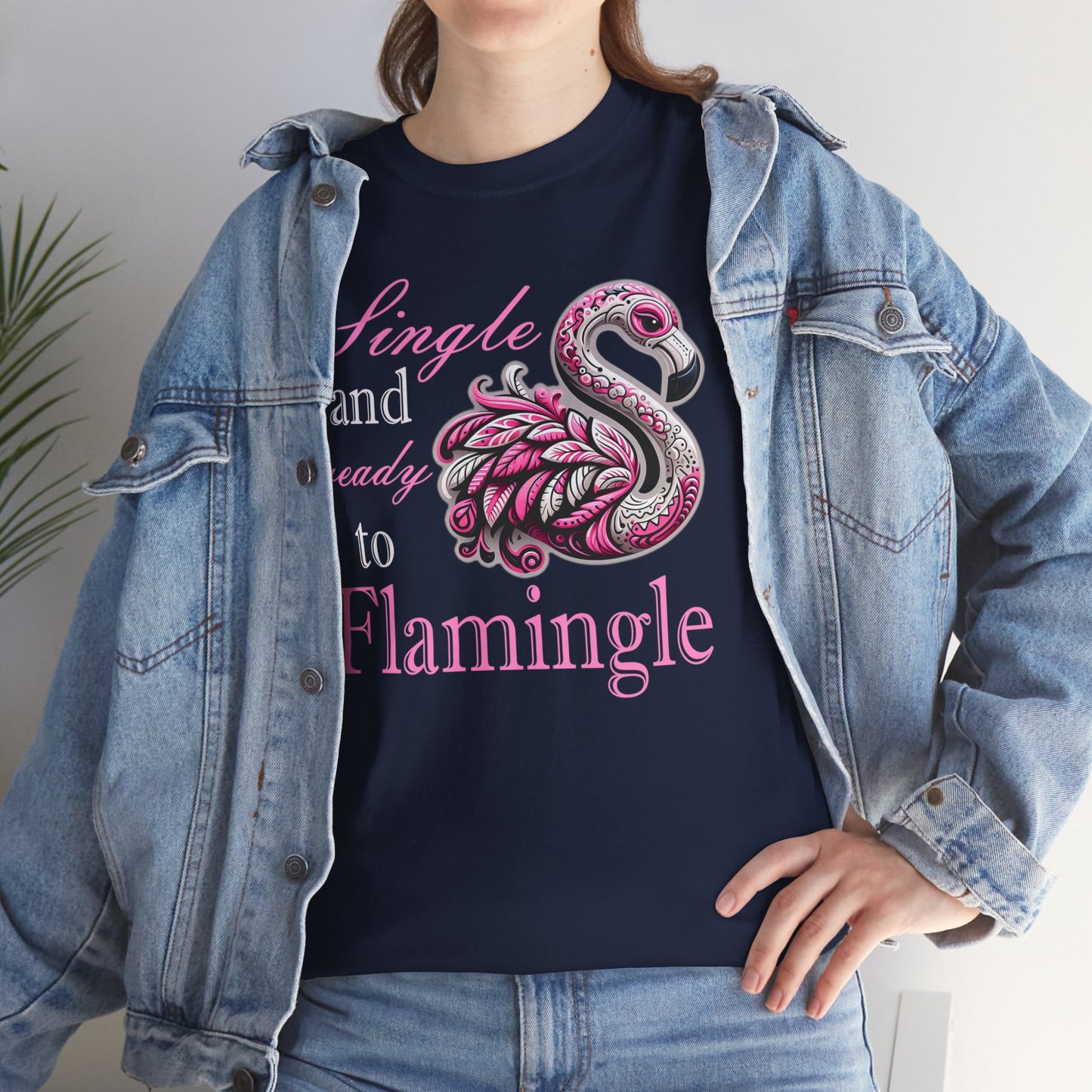 Ready to Flamingle Unisex Heavy Cotton Tee