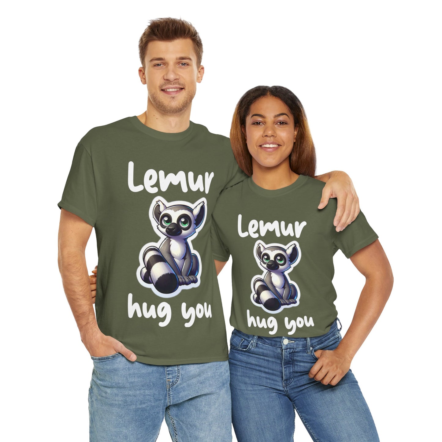Lemur Hug You Unisex Heavy Cotton Tee