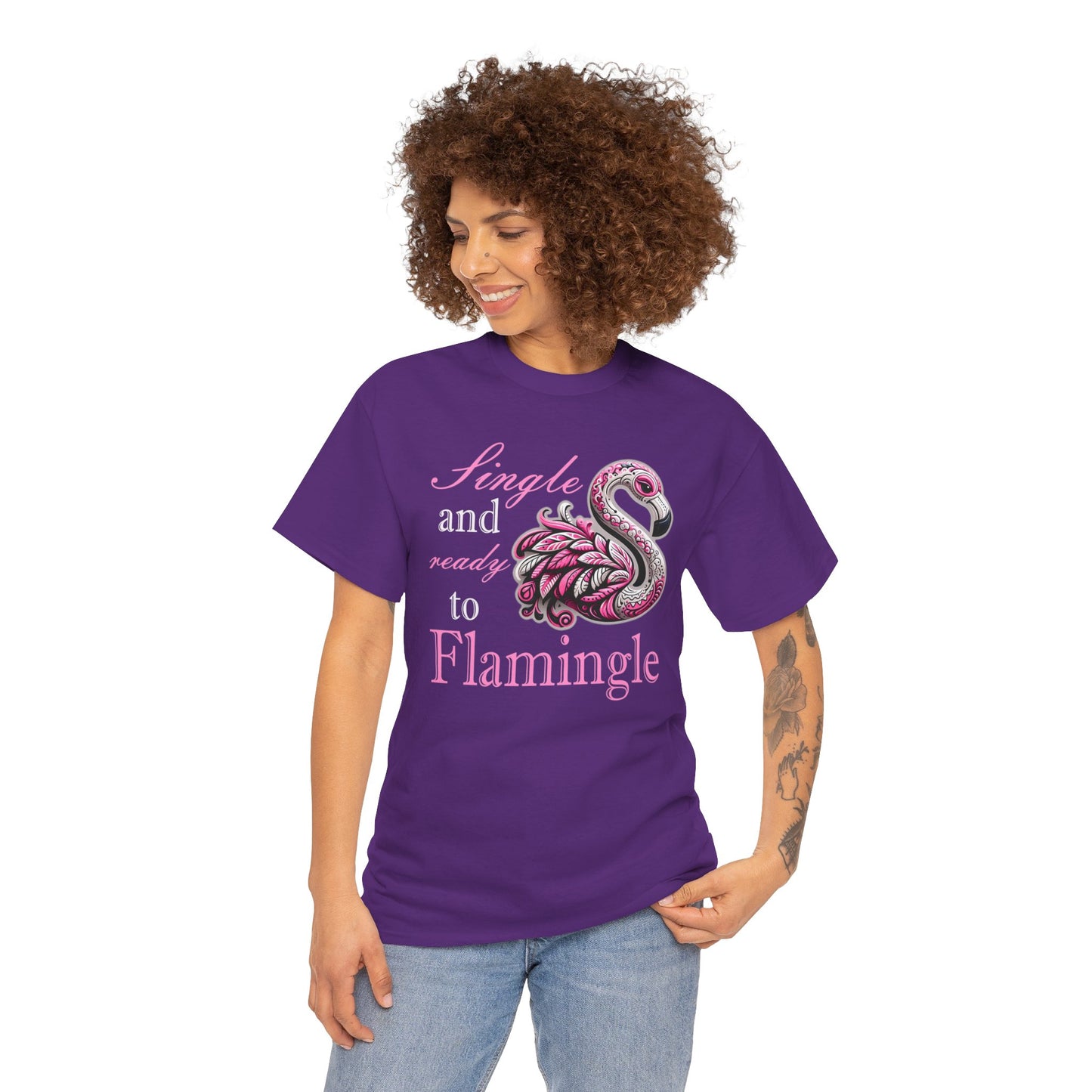 Ready to Flamingle Unisex Heavy Cotton Tee