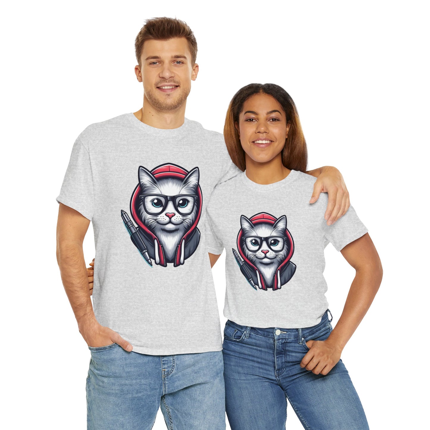 Miau back to school Unisex Heavy Cotton Tee