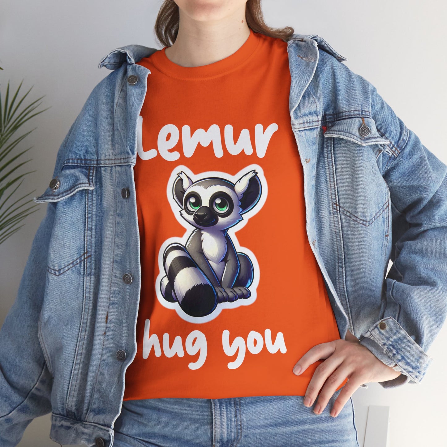 Lemur Hug You Unisex Heavy Cotton Tee