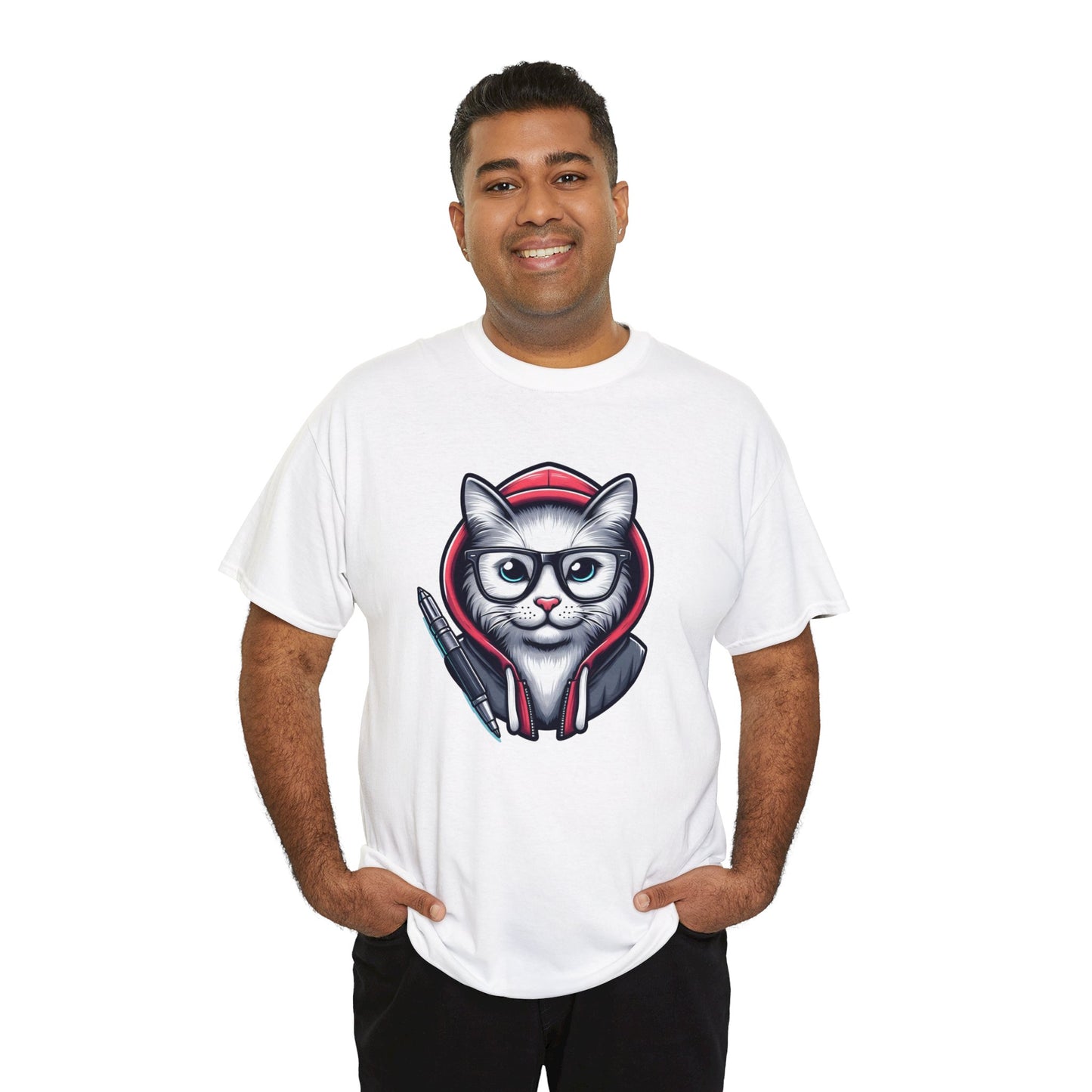 Miau back to school Unisex Heavy Cotton Tee