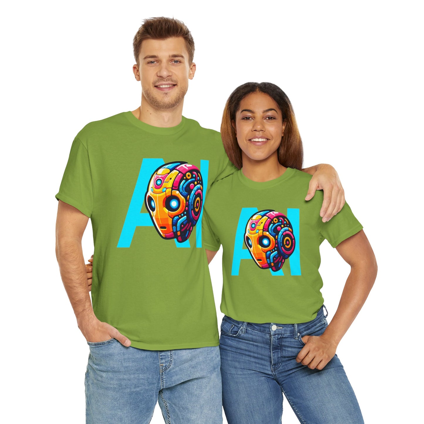 Artificial Intelligence Unisex Heavy Cotton Tee