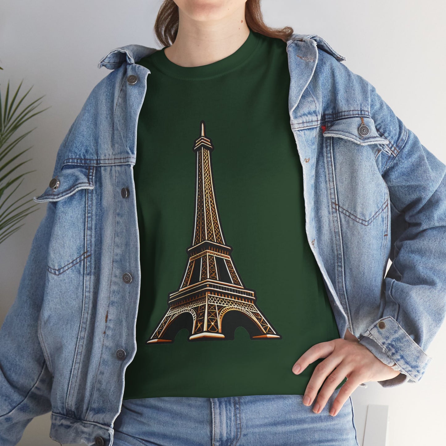 The Eiffel Tower Unisex Heavy Cotton Tee