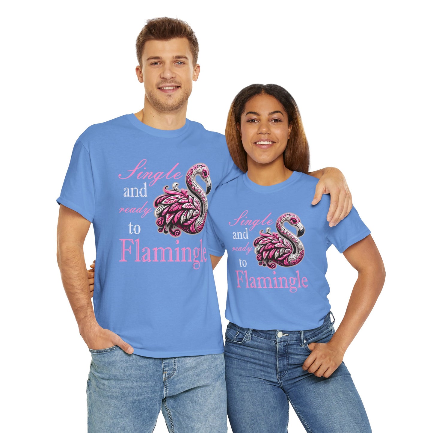 Ready to Flamingle Unisex Heavy Cotton Tee