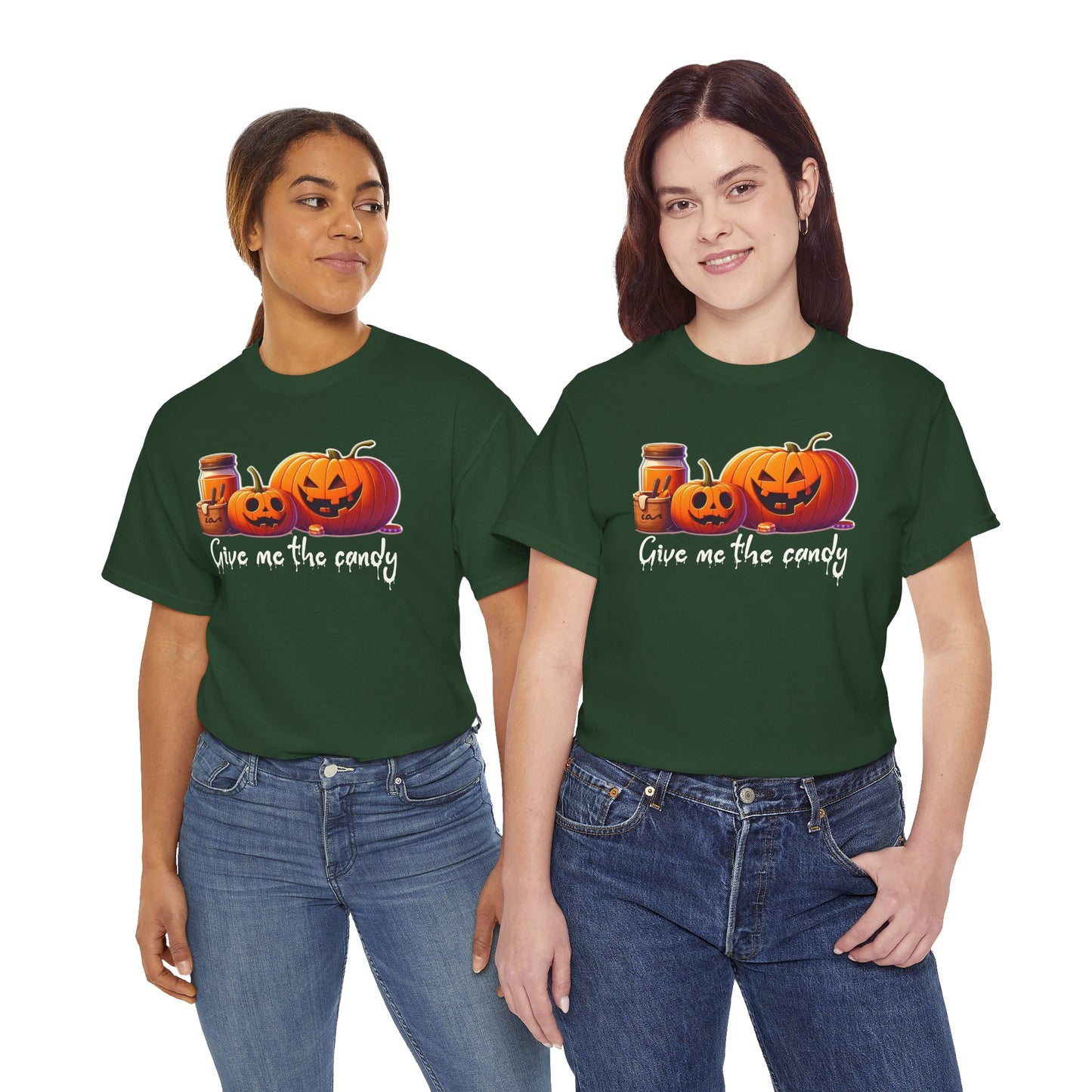 Give me the Candy Halloween Unisex Heavy Cotton Tee