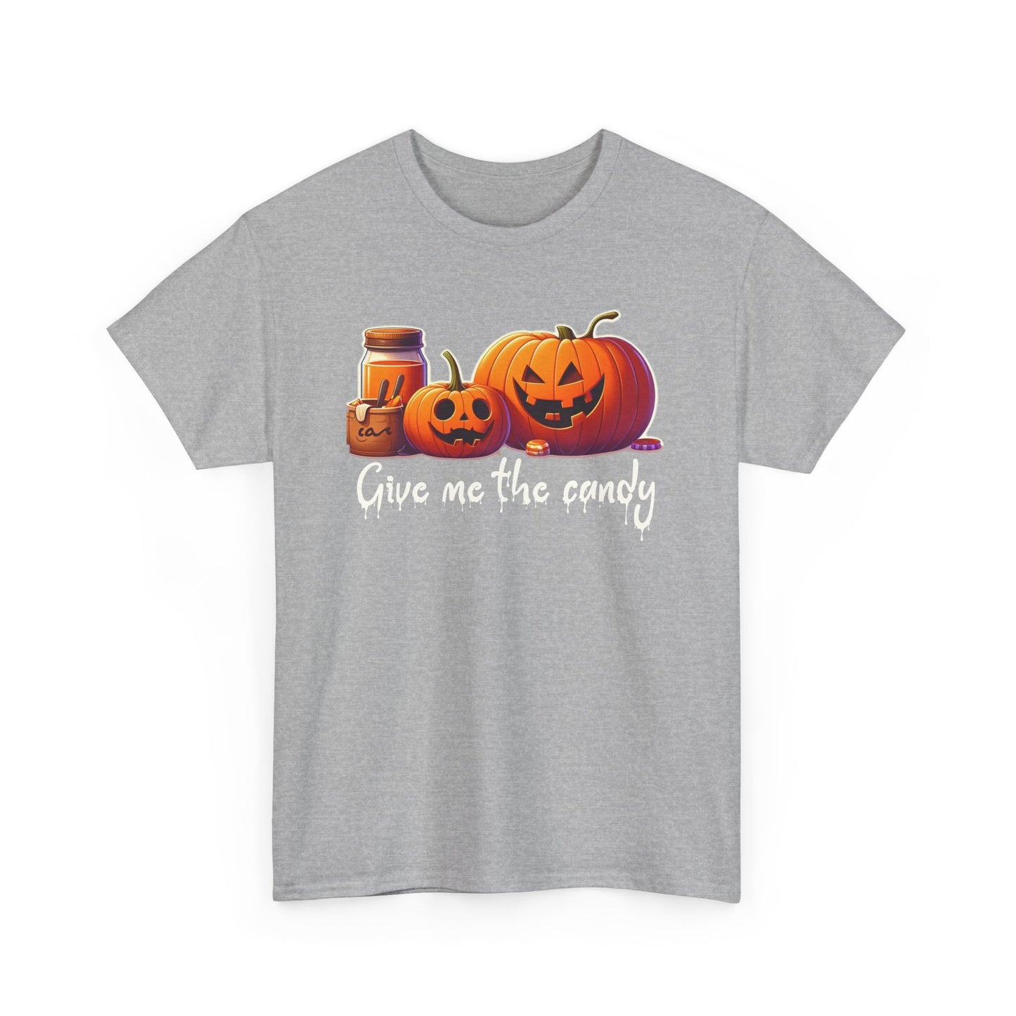 Give me the Candy Halloween Unisex Heavy Cotton Tee
