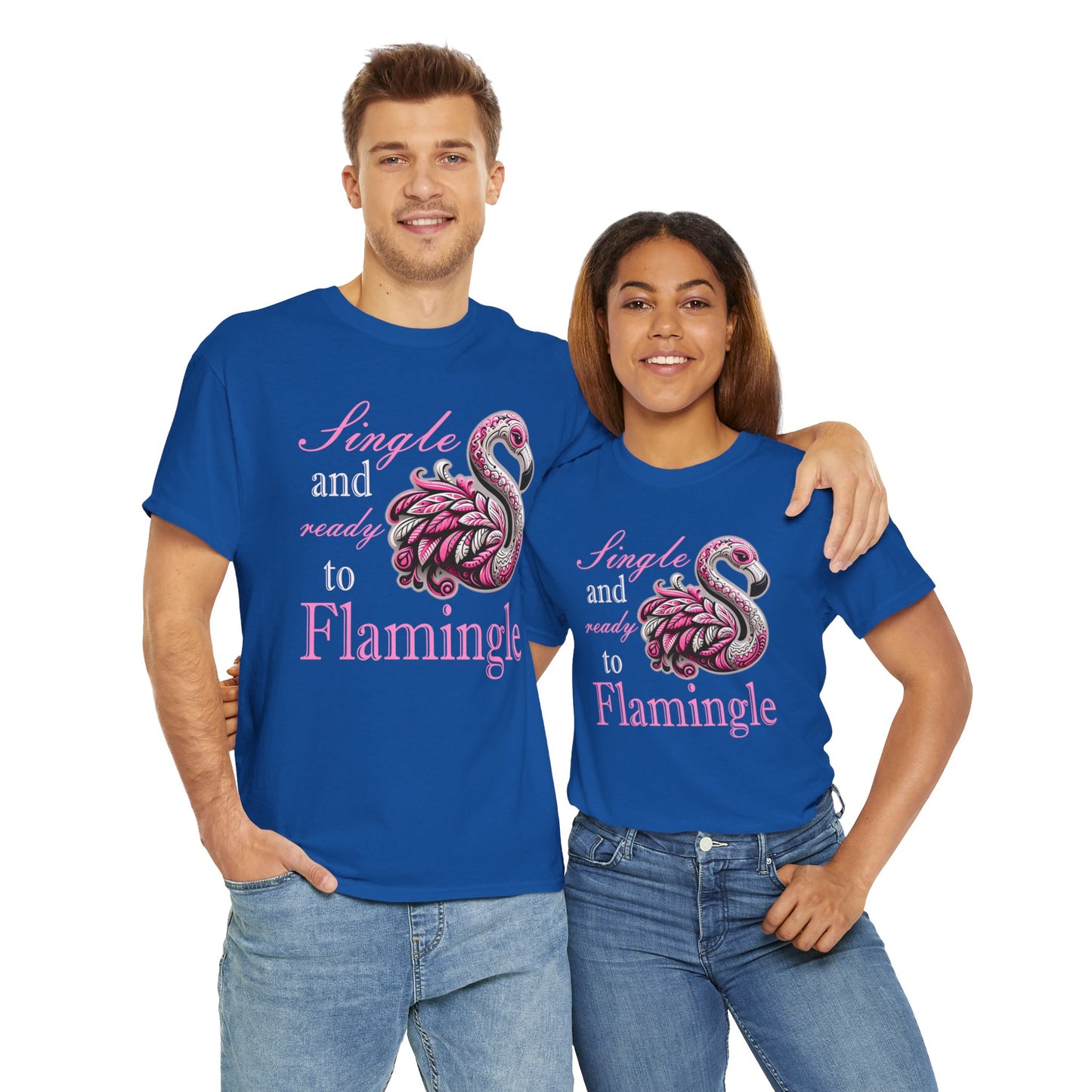 Ready to Flamingle Unisex Heavy Cotton Tee