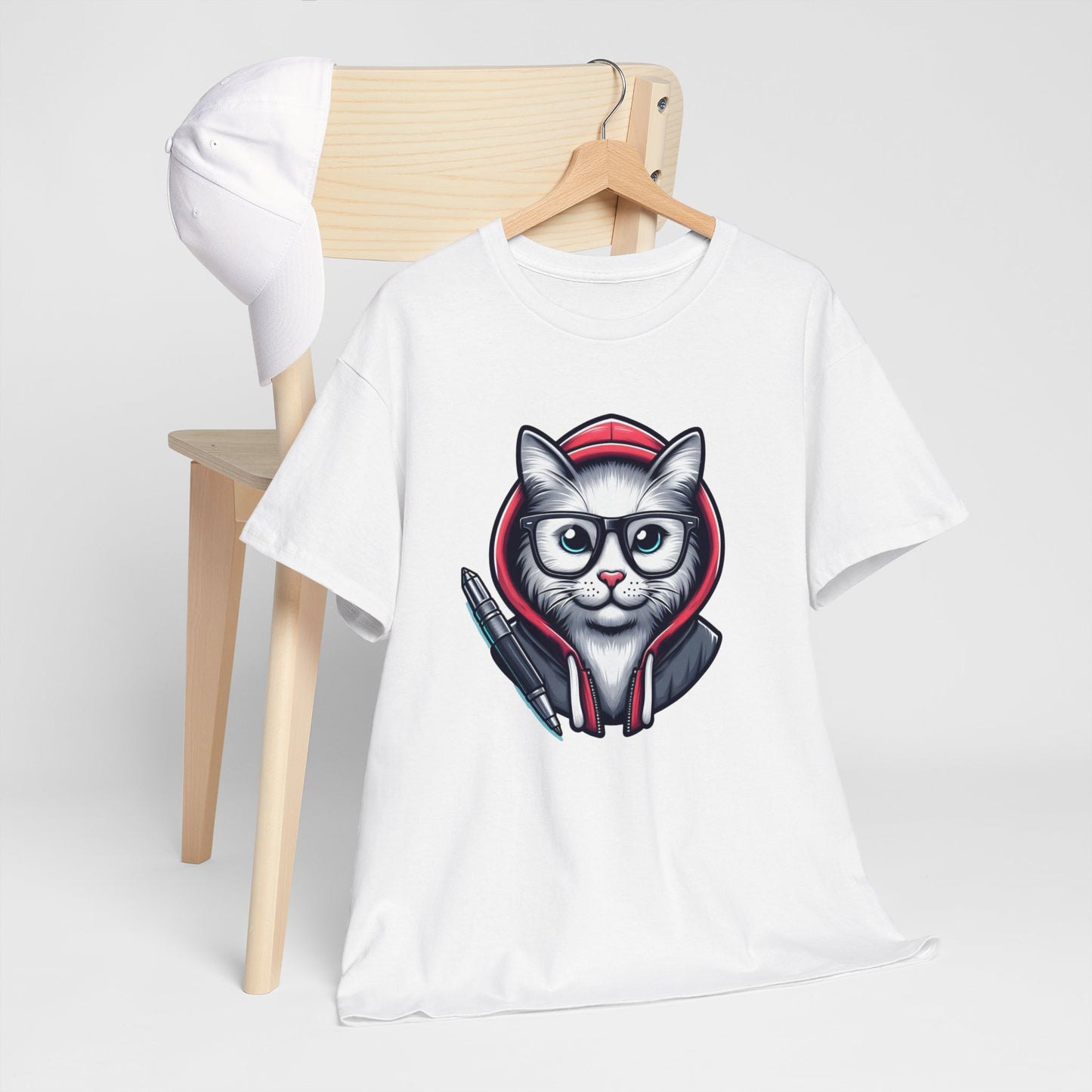 Miau back to school Unisex Heavy Cotton Tee
