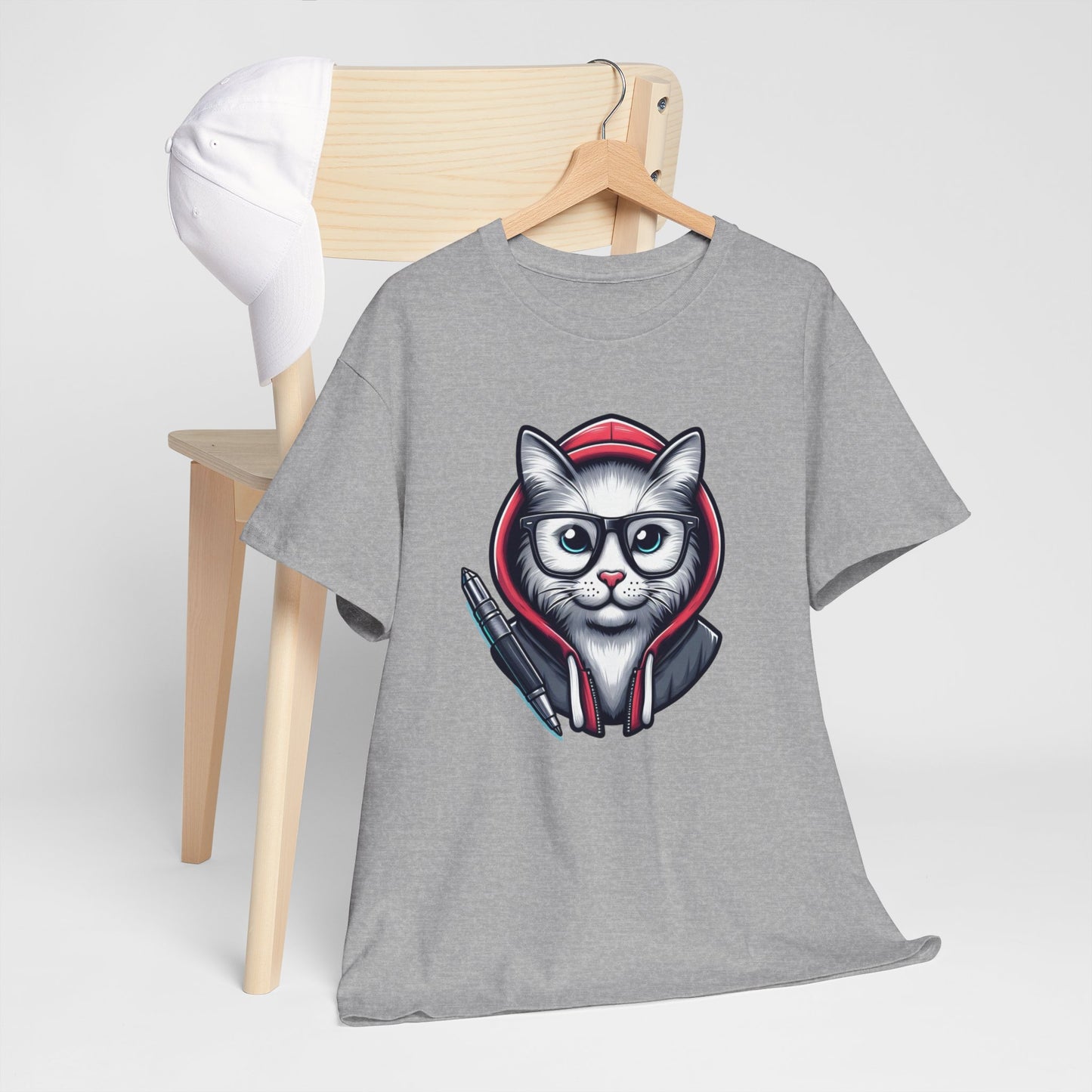 Miau back to school Unisex Heavy Cotton Tee