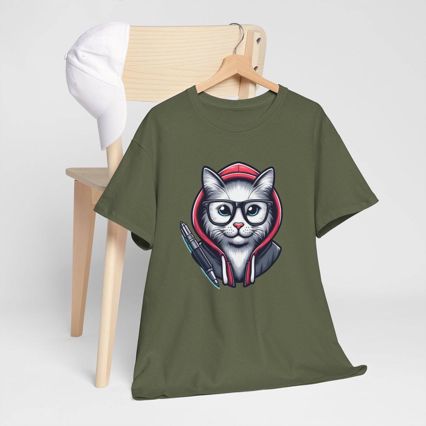 Miau back to school Unisex Heavy Cotton Tee