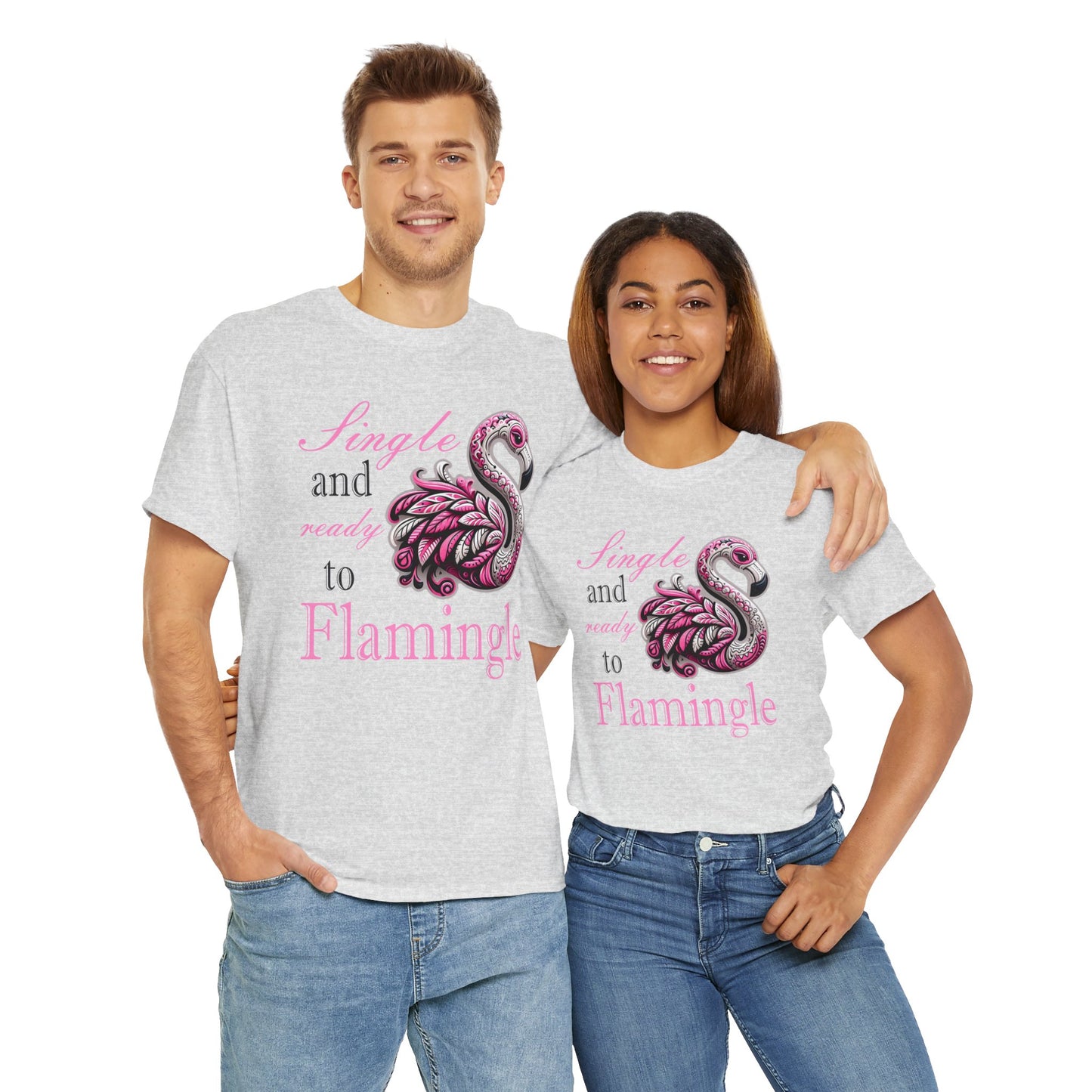 Ready to Flamingle Unisex Heavy Cotton Tee