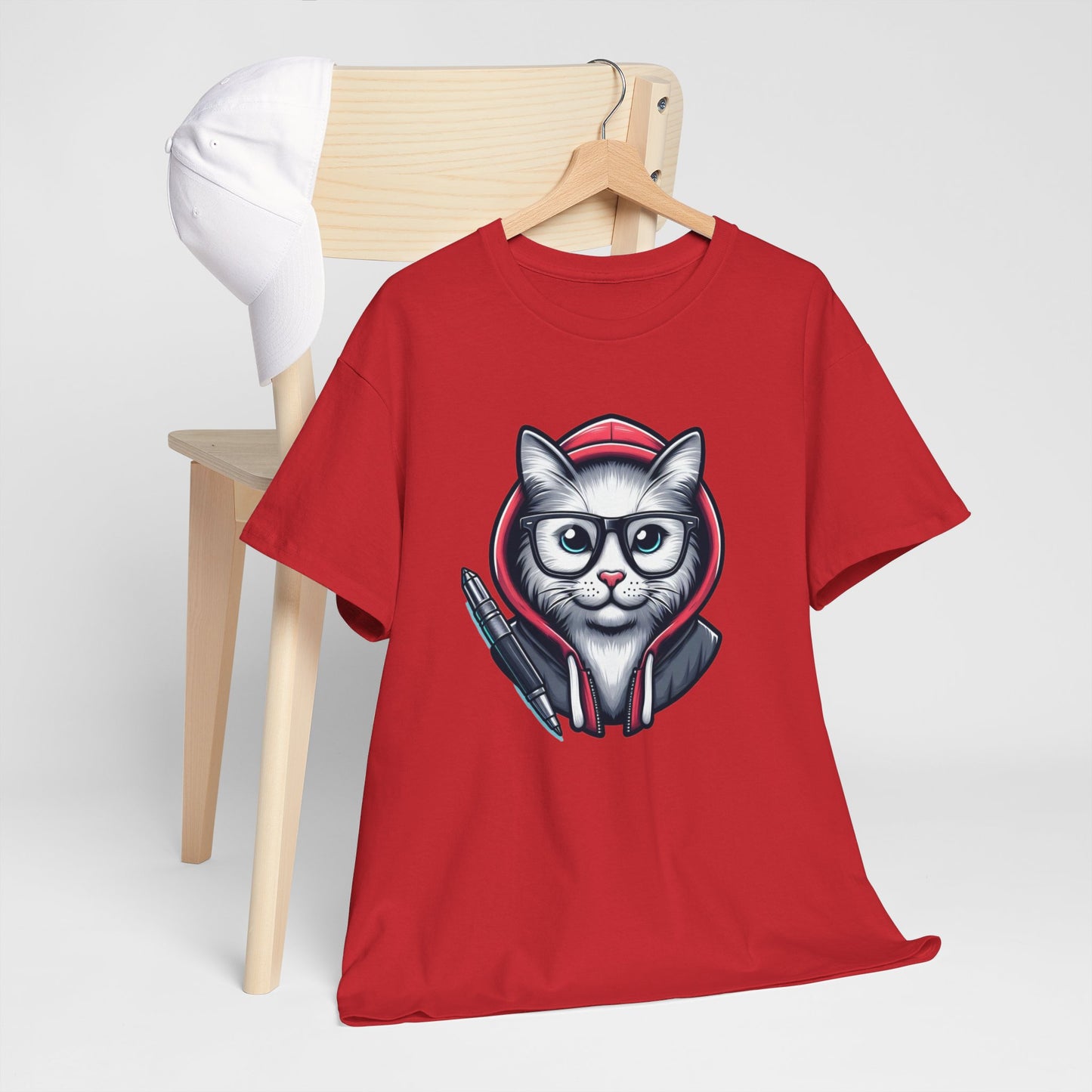 Miau back to school Unisex Heavy Cotton Tee