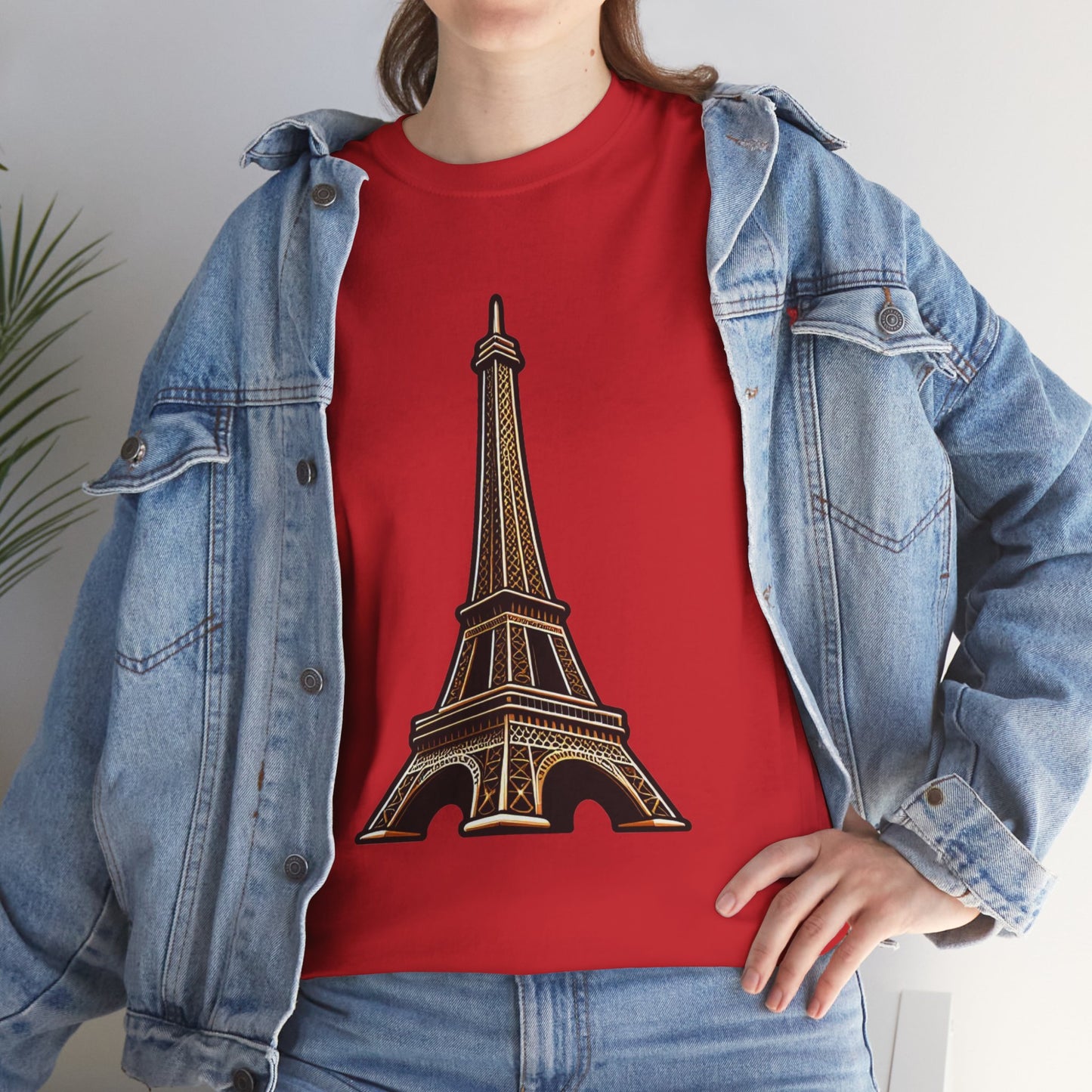 The Eiffel Tower Unisex Heavy Cotton Tee