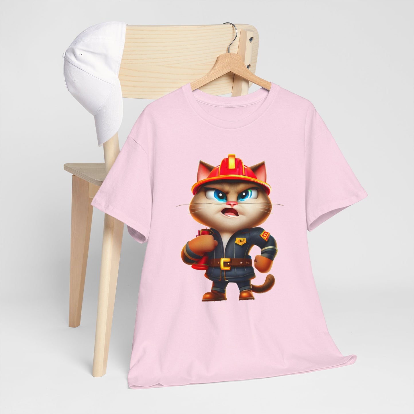 Miau Firefighter Unisex Heavy Cotton Tee