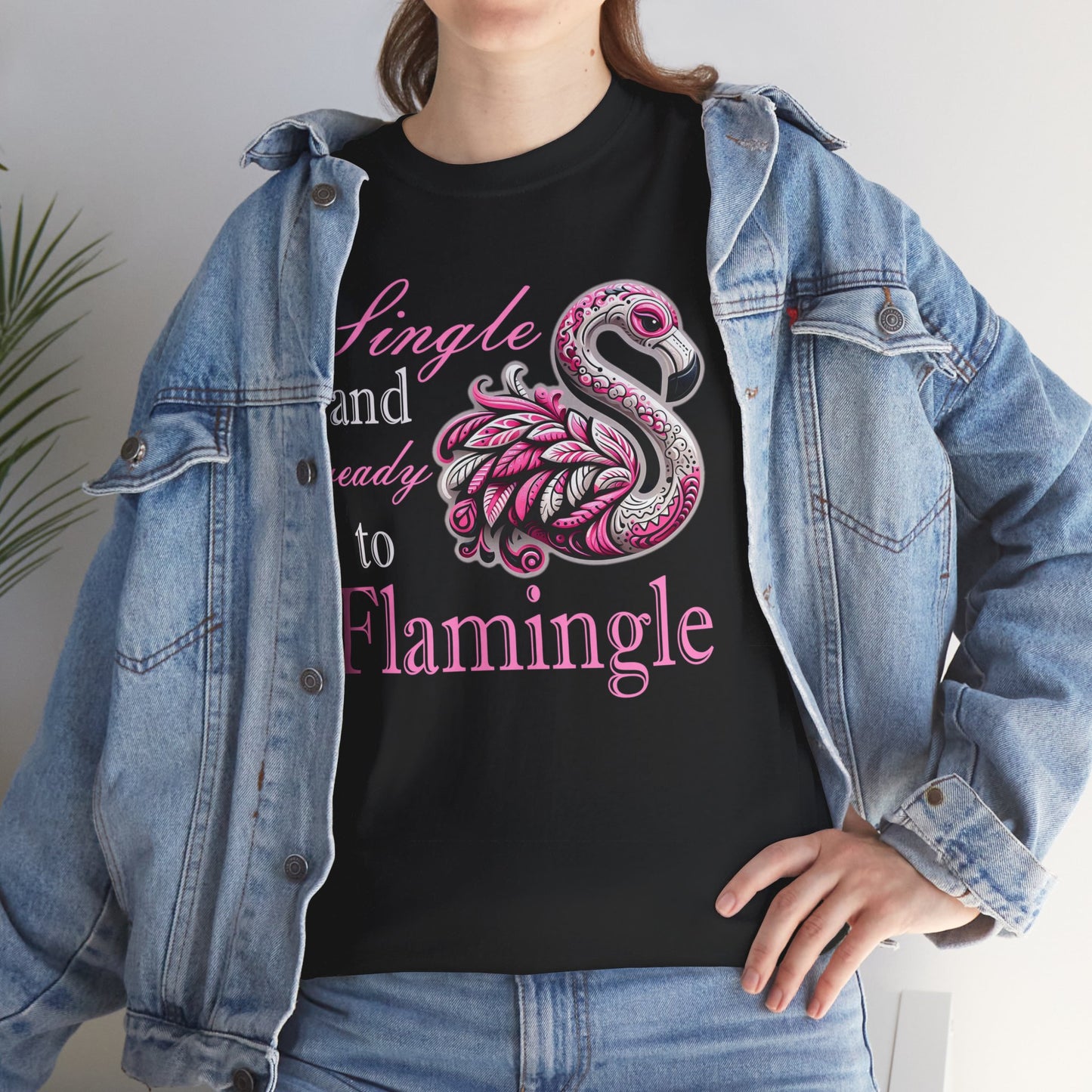 Ready to Flamingle Unisex Heavy Cotton Tee