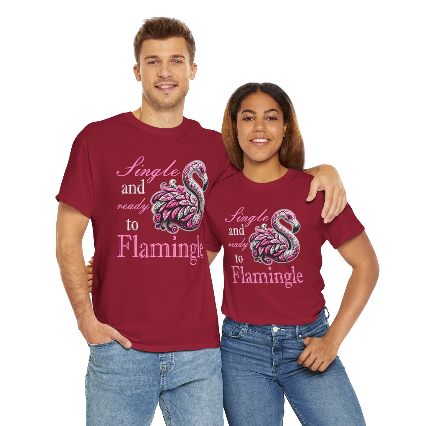 Ready to Flamingle Unisex Heavy Cotton Tee
