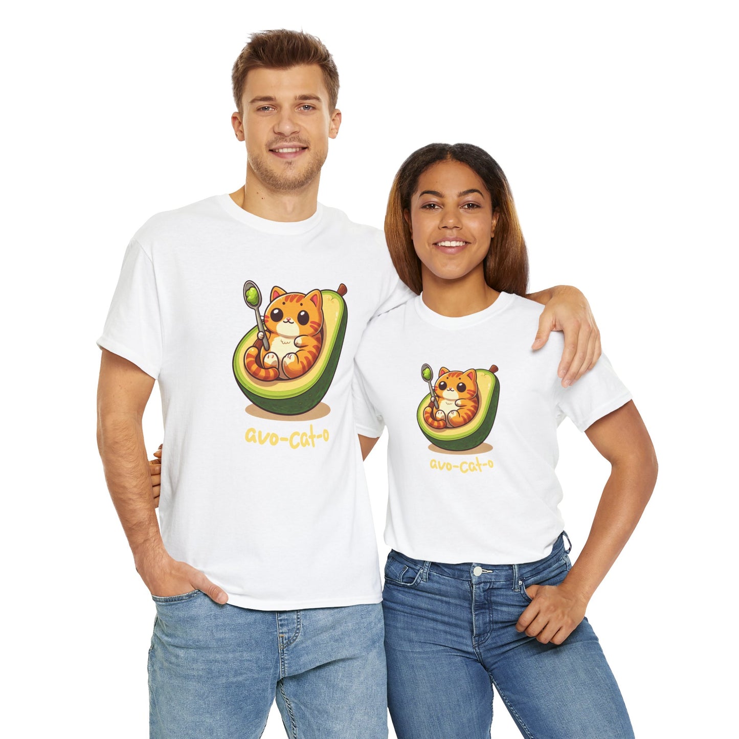 avo-cat-o Unisex Heavy Cotton Tee