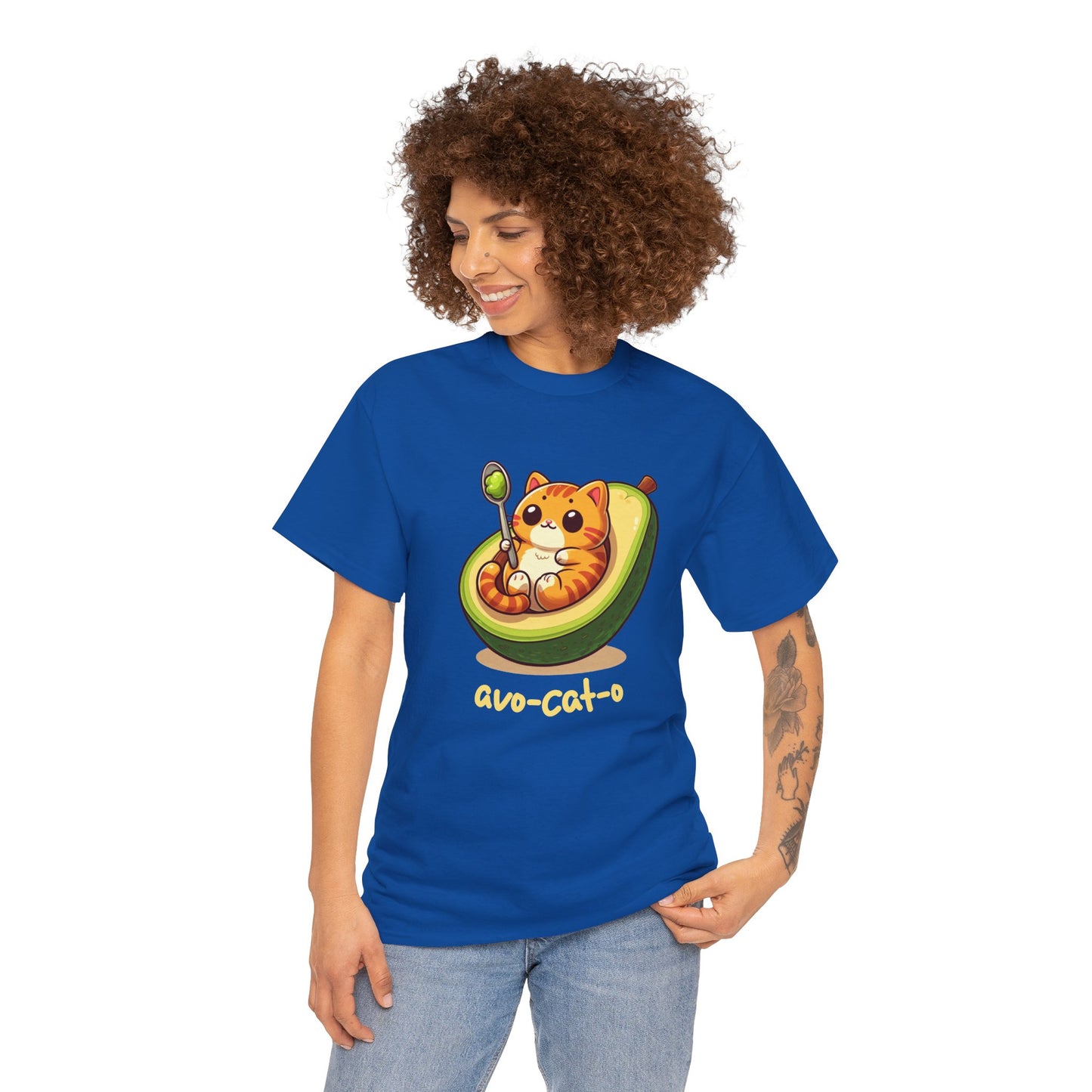 avo-cat-o Unisex Heavy Cotton Tee